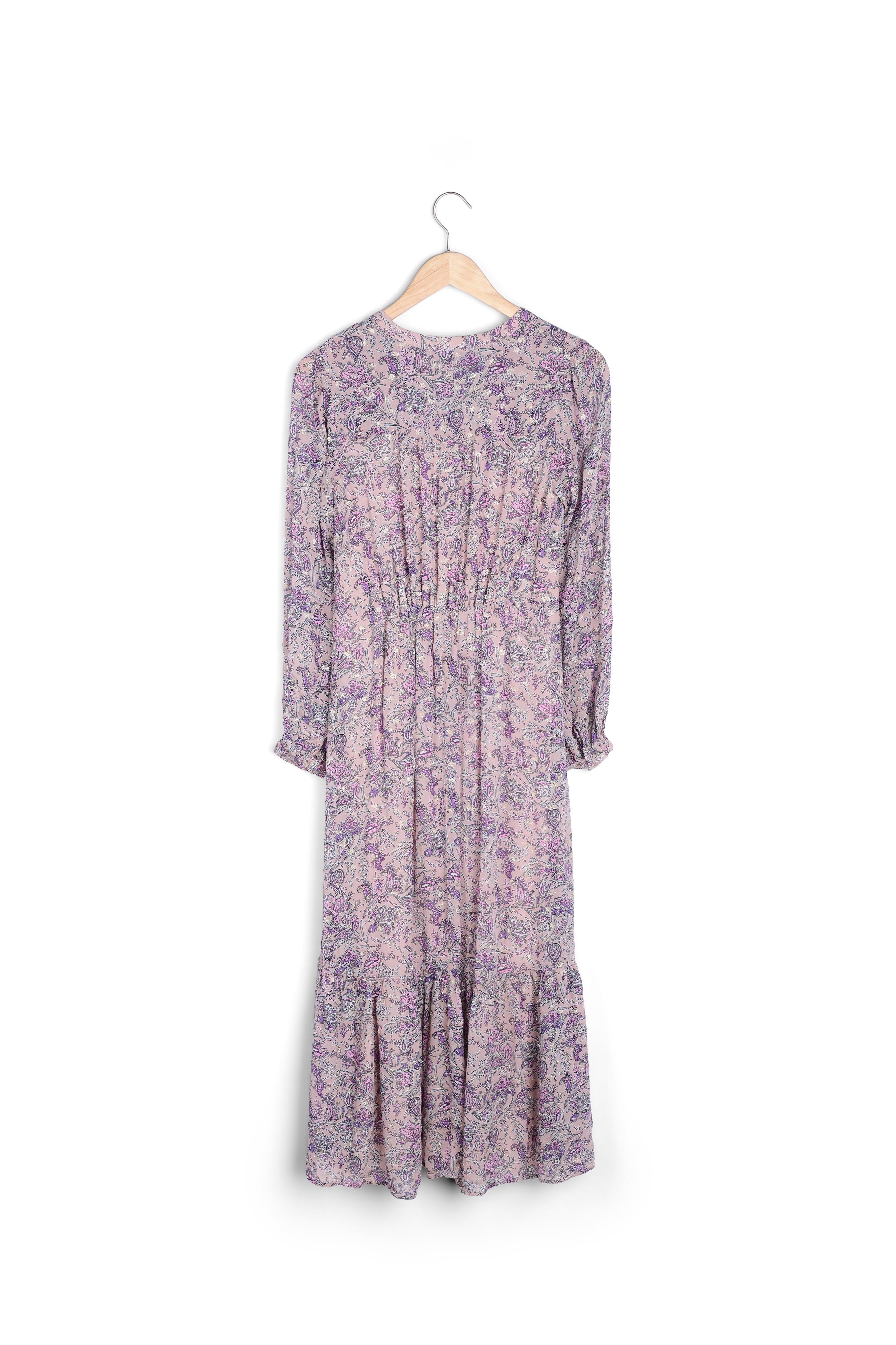 Robe mauve imprimé fleuri Mina Faume - seconde main
