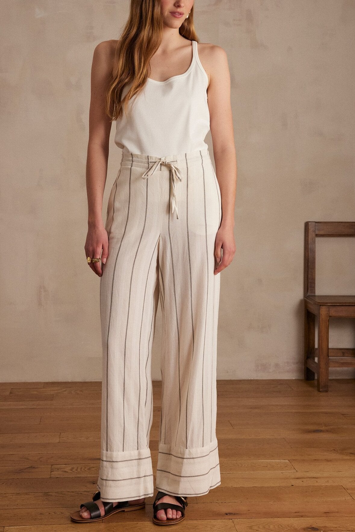 Pantalon PRINCE rayé Faume - seconde main