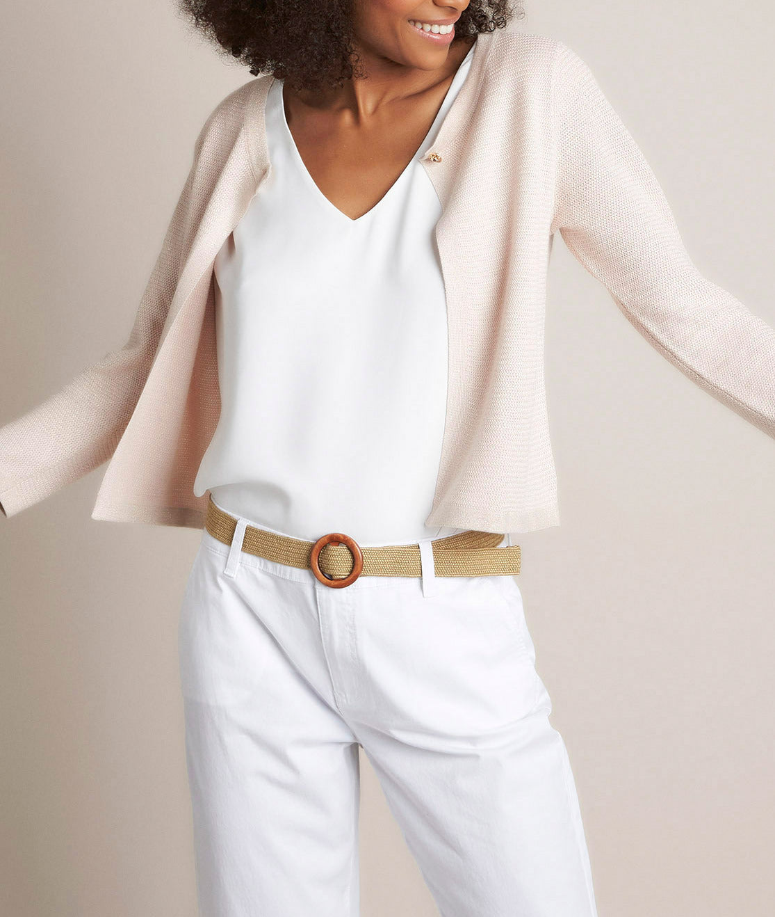 Gilet court nude Dakota Faume - seconde main