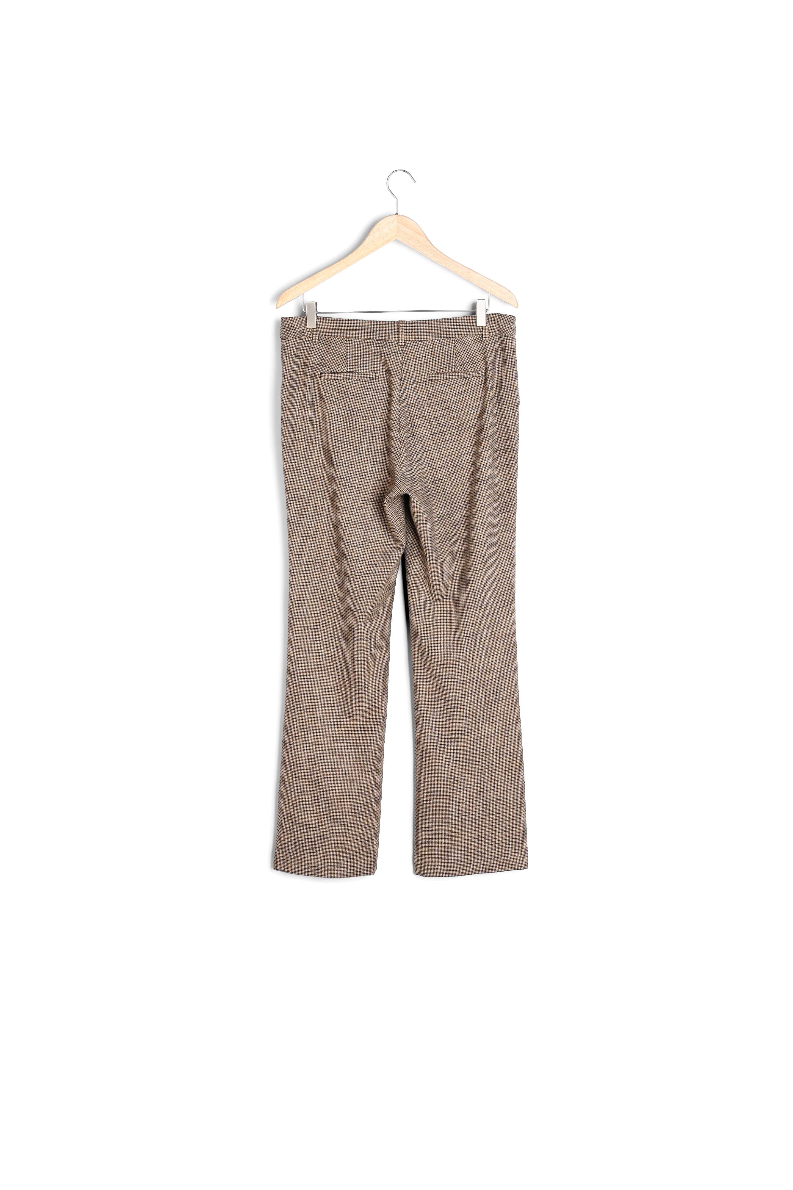 Pantalon de tailleur flare en prince de galles Fidji Faume - seconde main