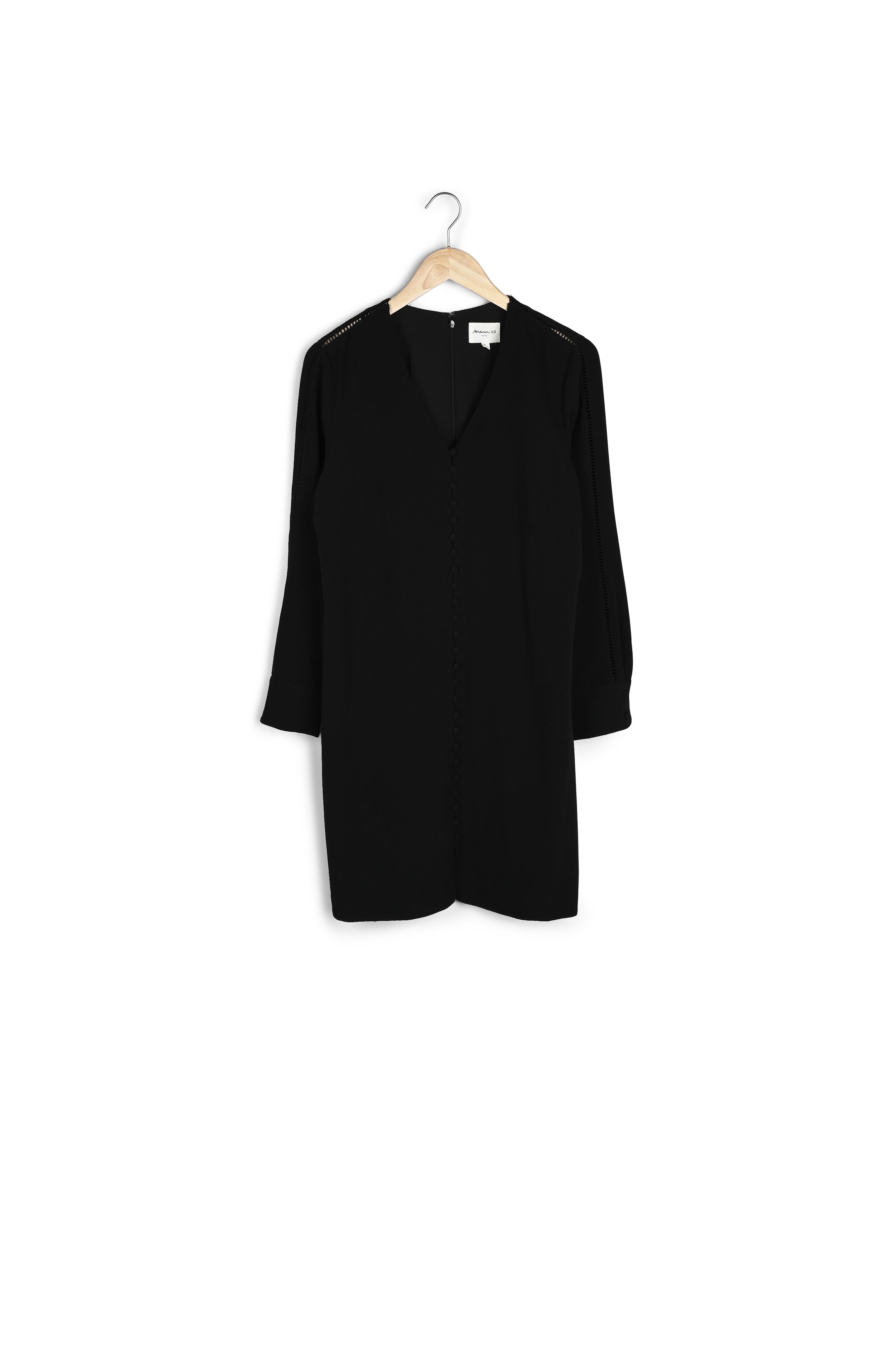 Robe noire à boutons recouverts Isaure Faume - seconde main