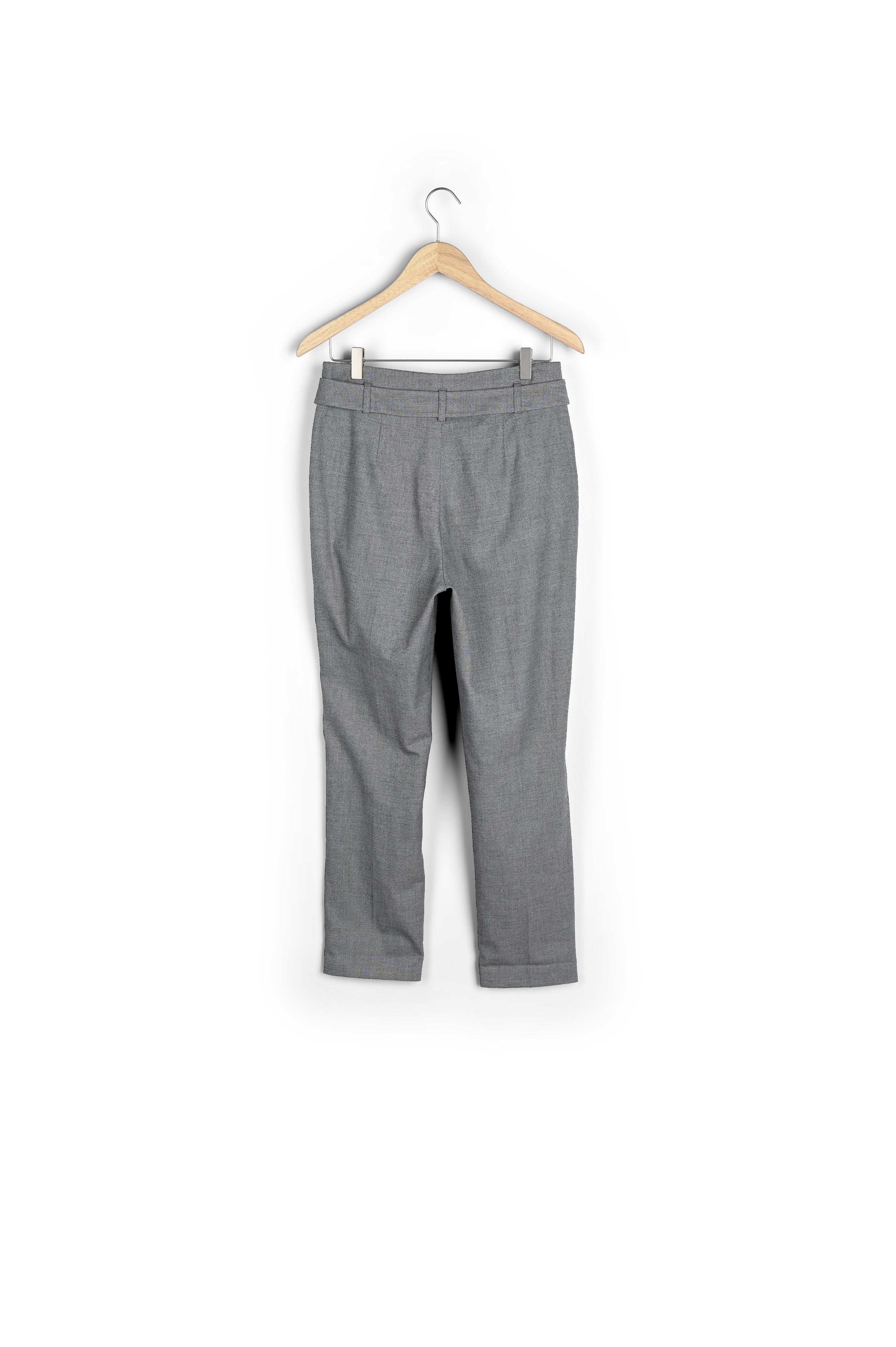 Pantalon cigarette fil à fil Iris Faume - seconde main