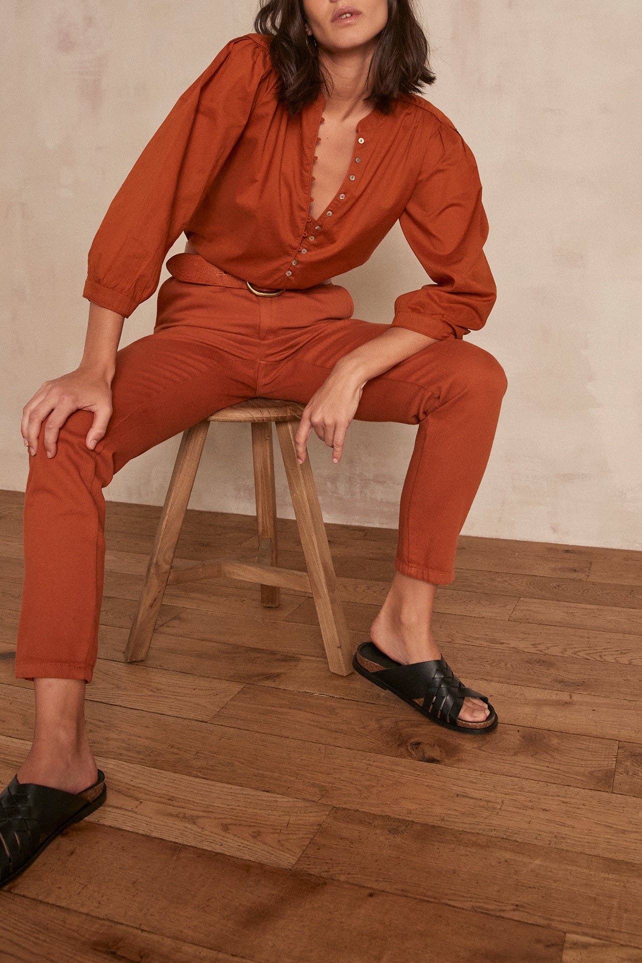 Pantalon chino Sabil Faume - seconde main