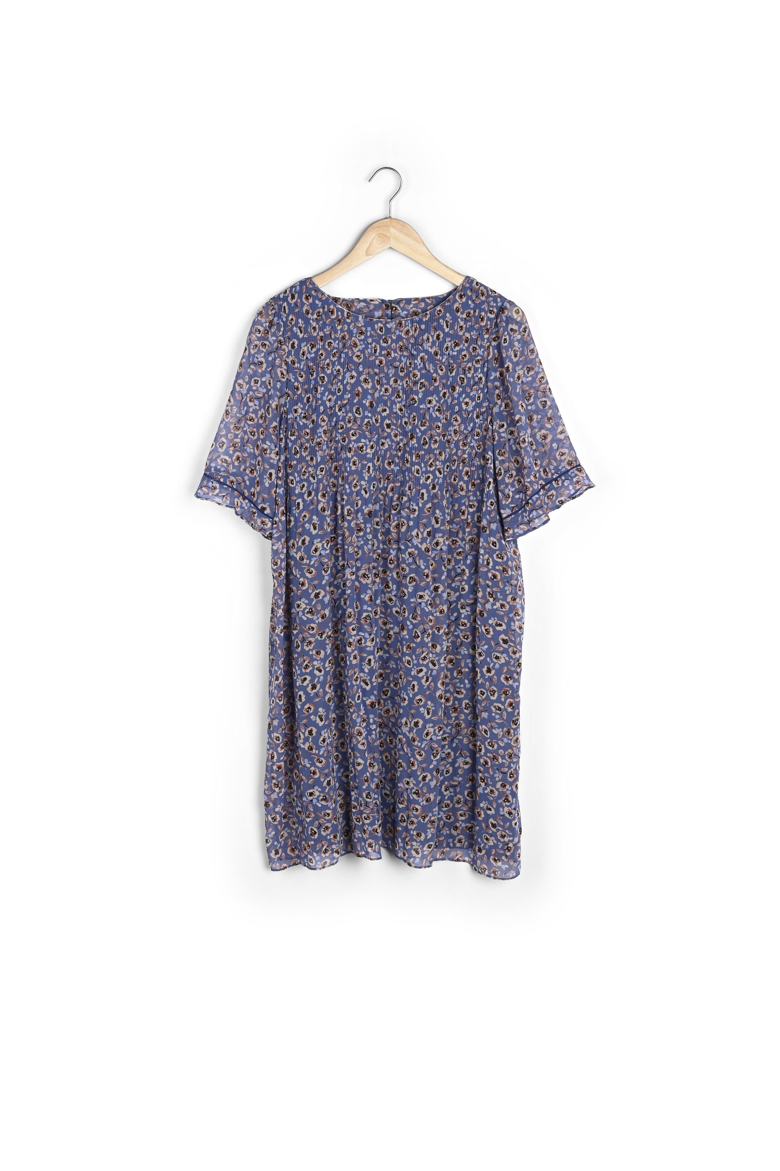 Robe plissée imprimée Coralia Faume - seconde main