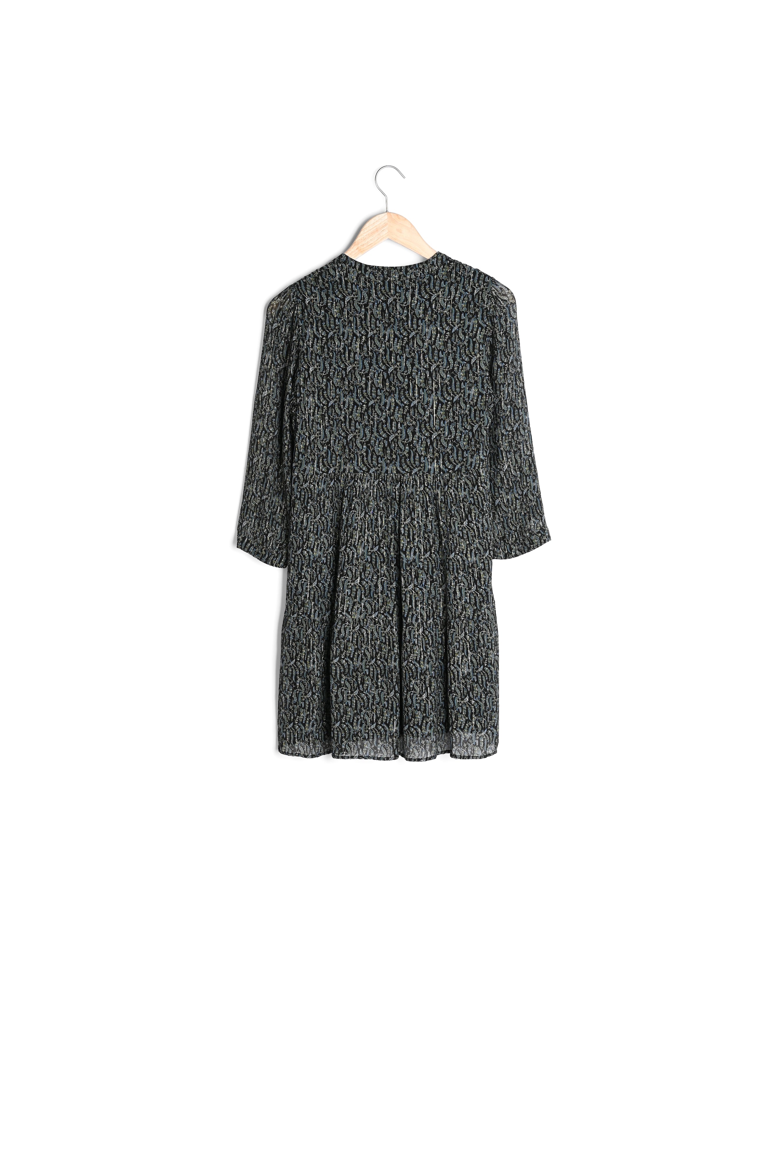 Robe imprimée kaki Nadège Faume - seconde main