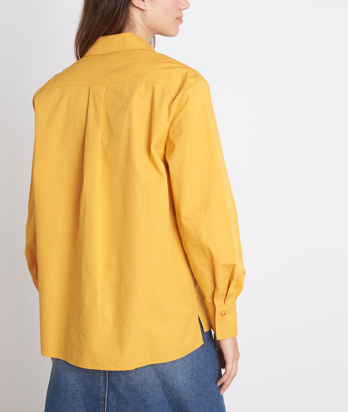 Chemise impeccable en coton jaune Esmeralda Faume - seconde main