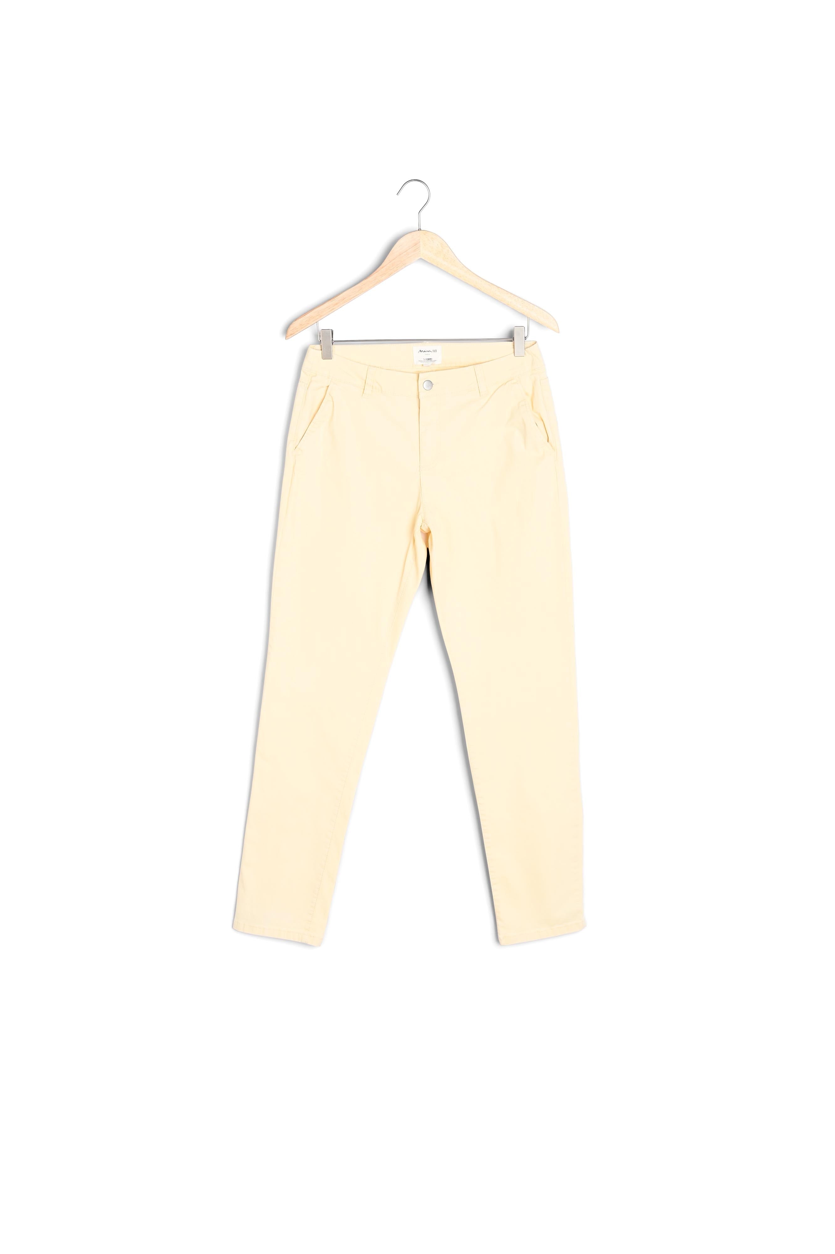 Pantalon droit en coton paille Francis Faume - seconde main