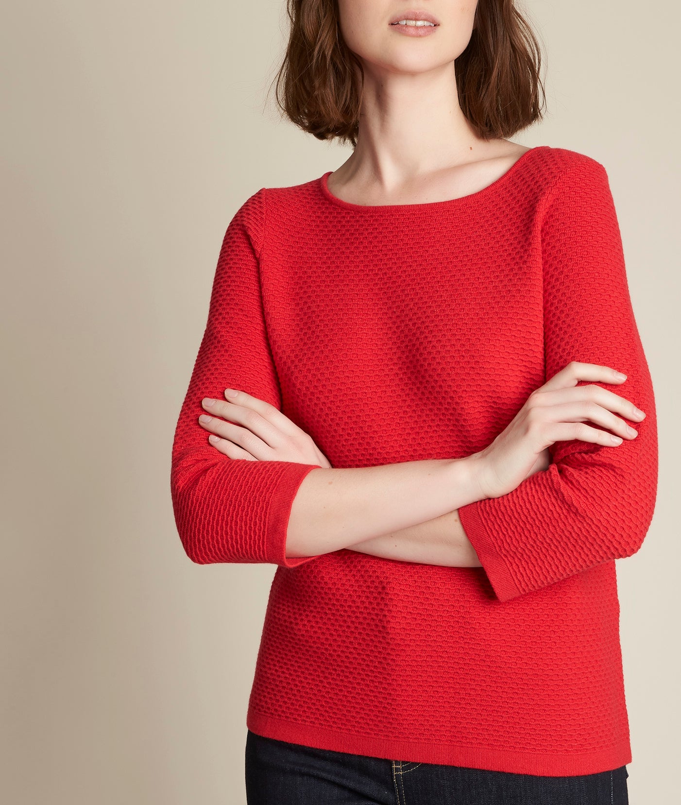 Pull grenadine col bateau Delta Faume - seconde main