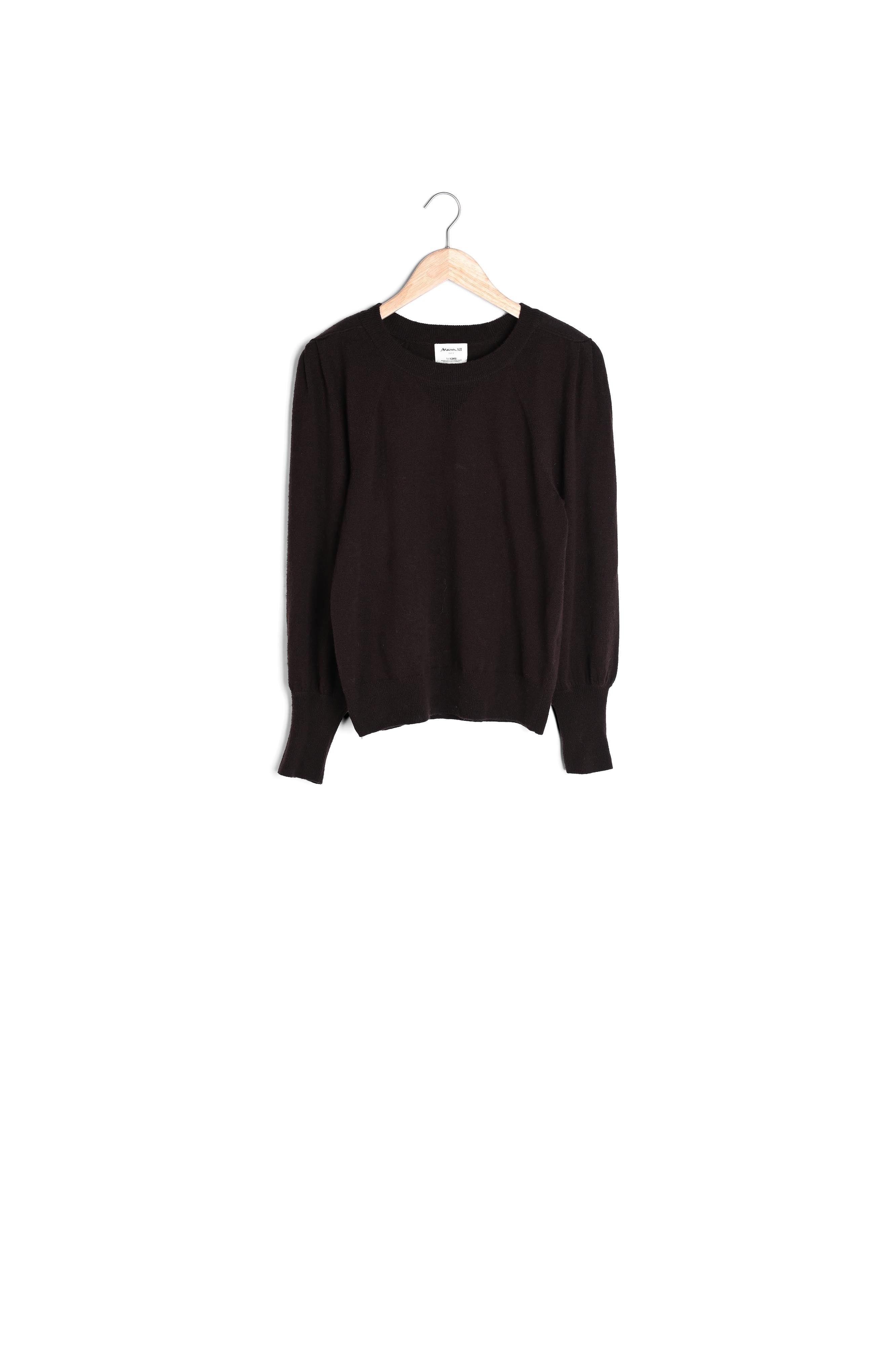 Pull en laine responsable et yack marron Bright Faume - seconde main