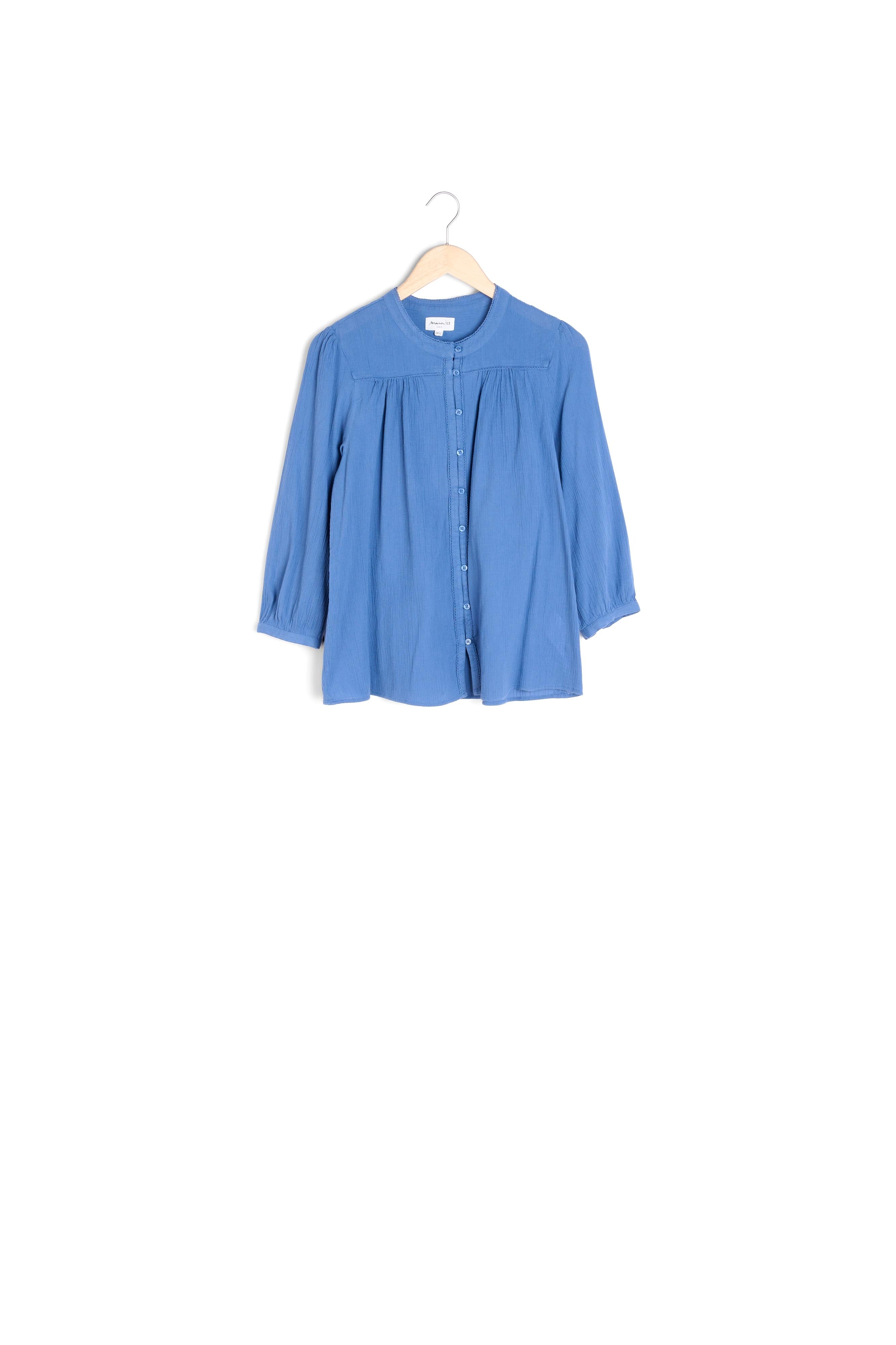 Blouse en coton bleu Tobby Faume - seconde main