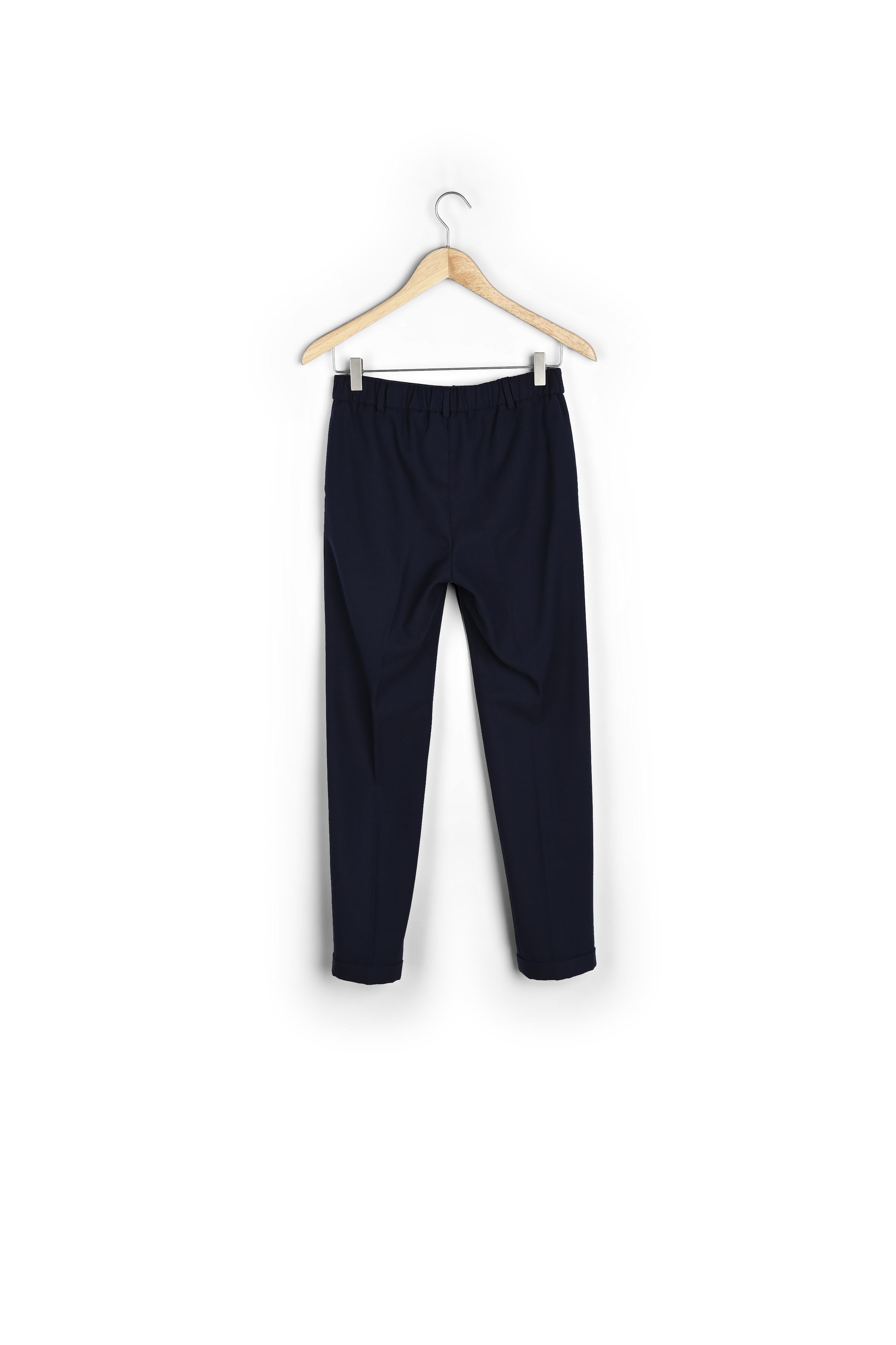 Pantalon cigarette piqué marine Felix Faume - seconde main