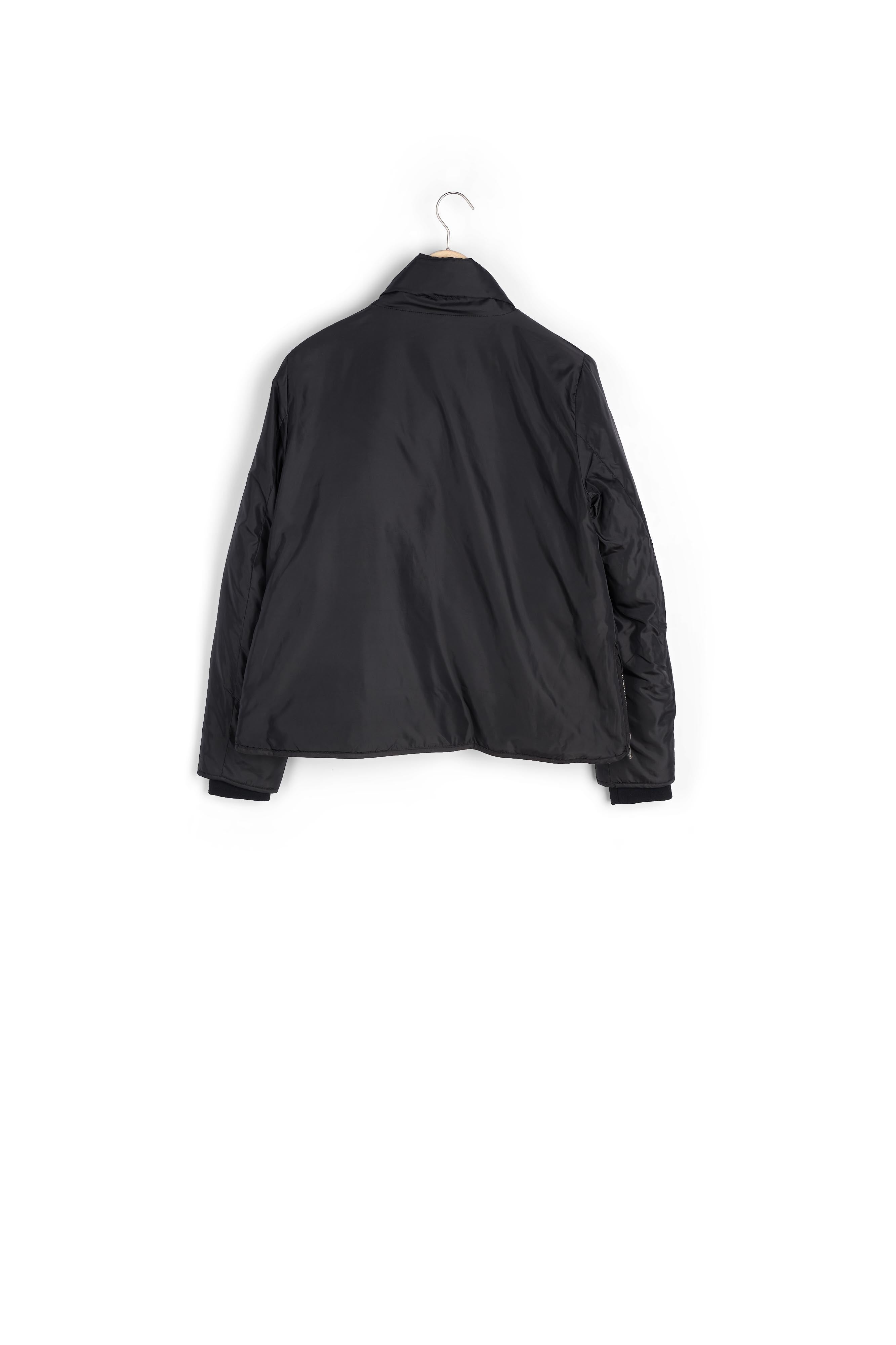 Doudoune courte lisse noire Leonie Faume - seconde main