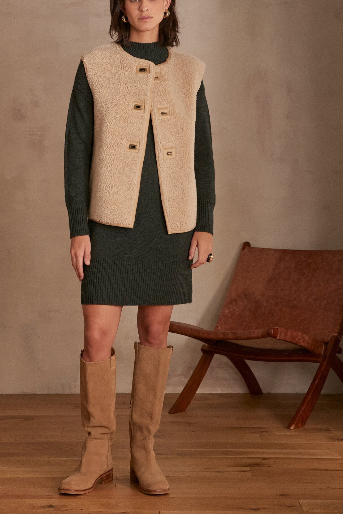 Robe en laine MARIA Faume - seconde main