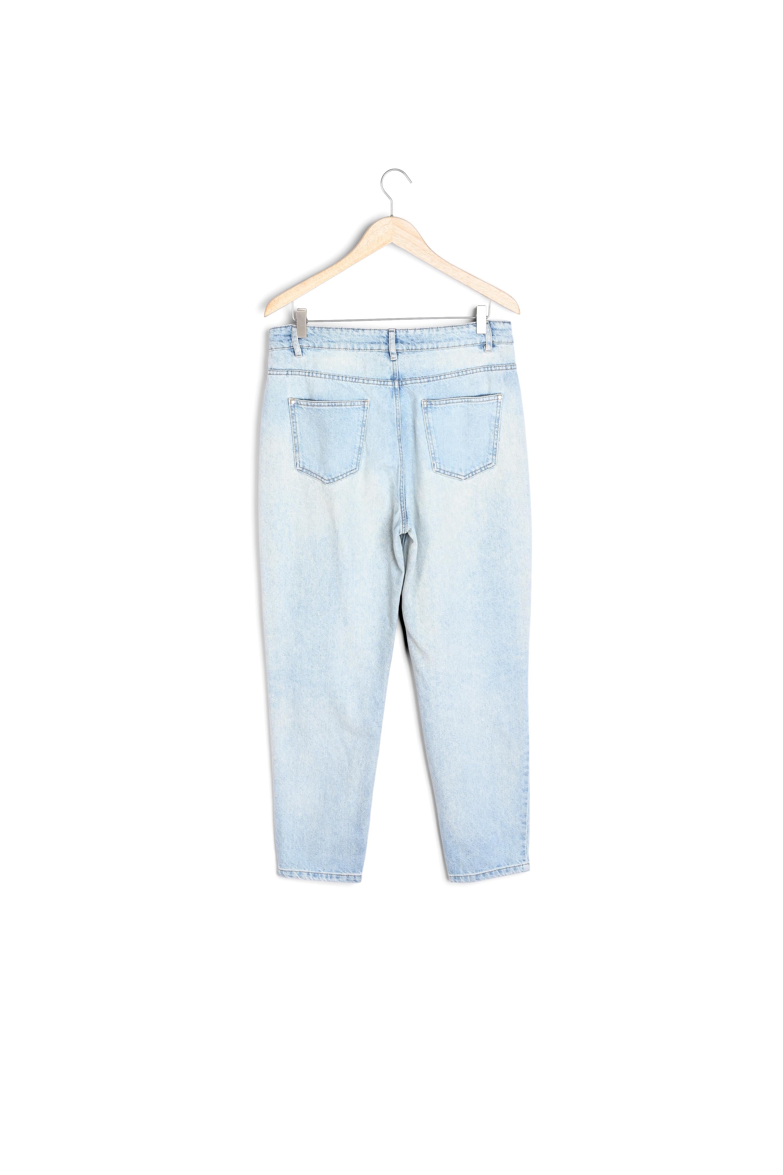 Jean mom en denim pure bleached Solene Faume - seconde main
