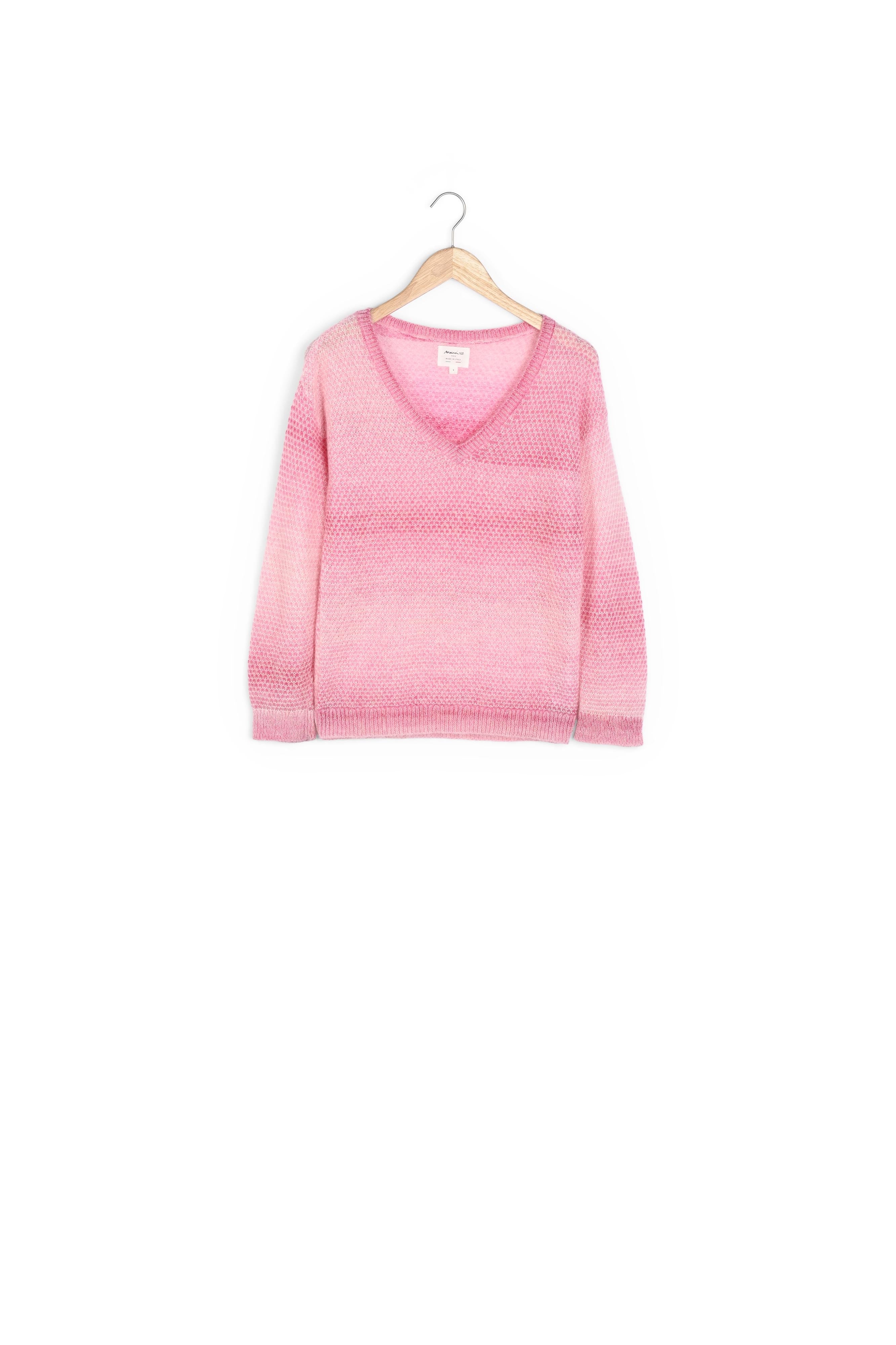 Pull tie & dye rose et blanc Thesee Faume - seconde main