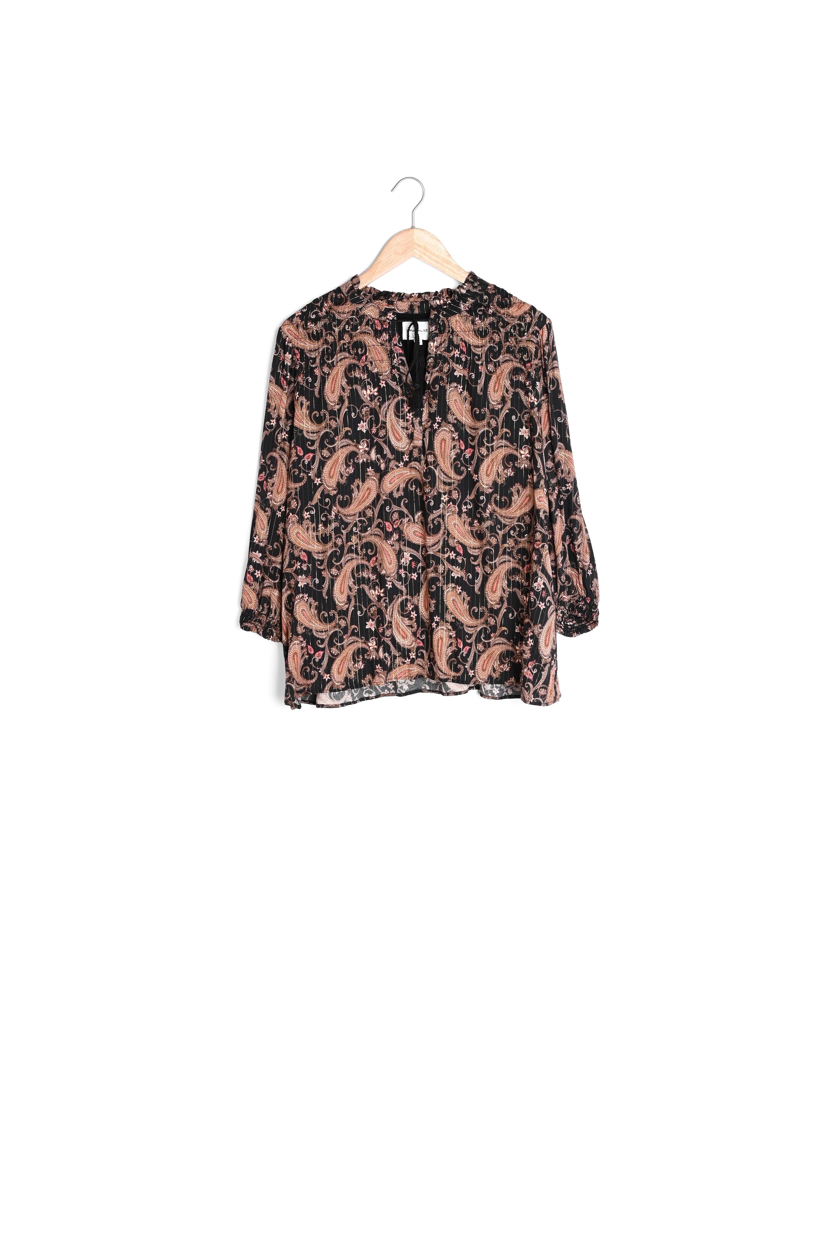 Blouse imprimé lurex Malita Faume - seconde main