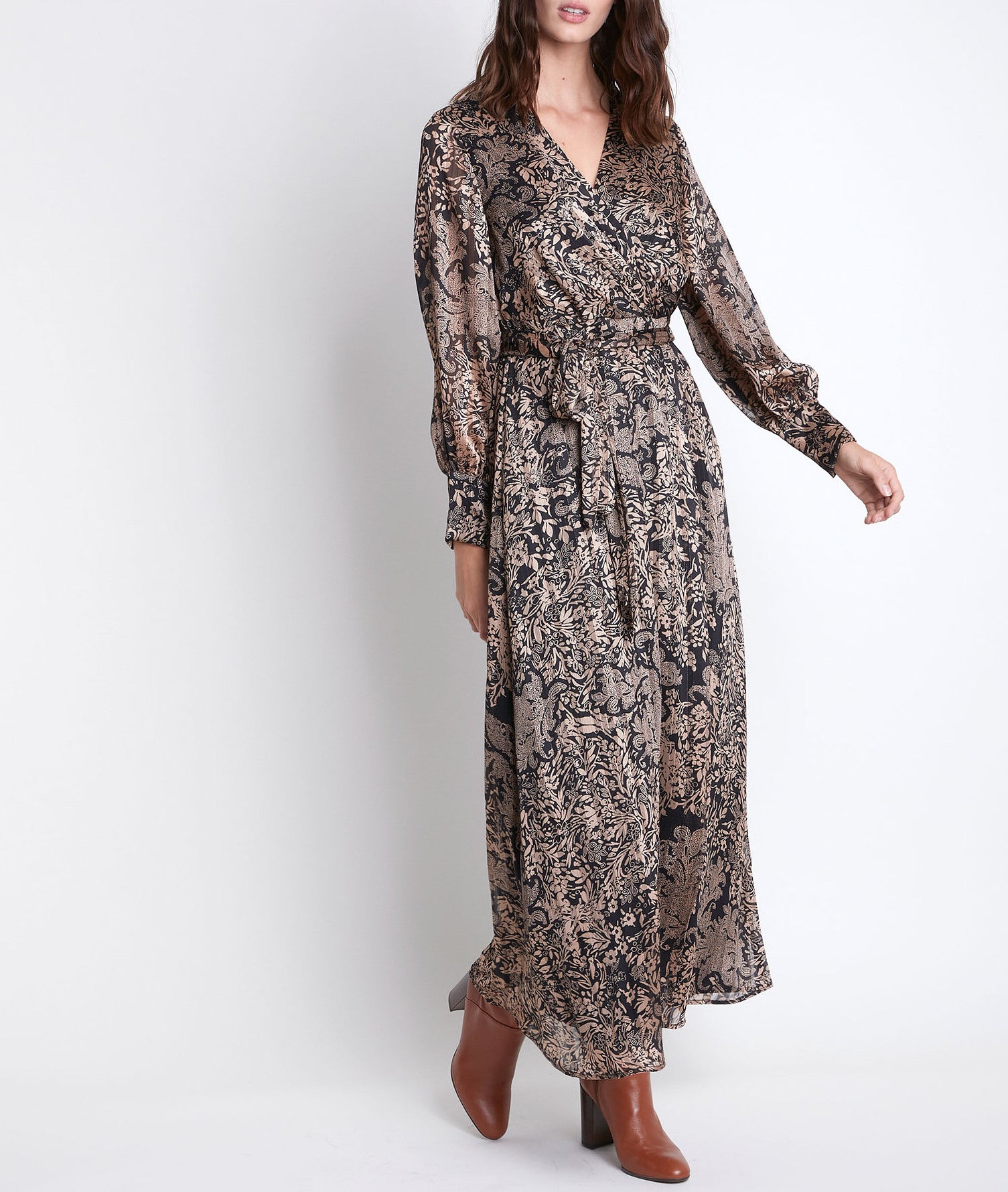 Robe longue imprimée Cathel Faume - seconde main