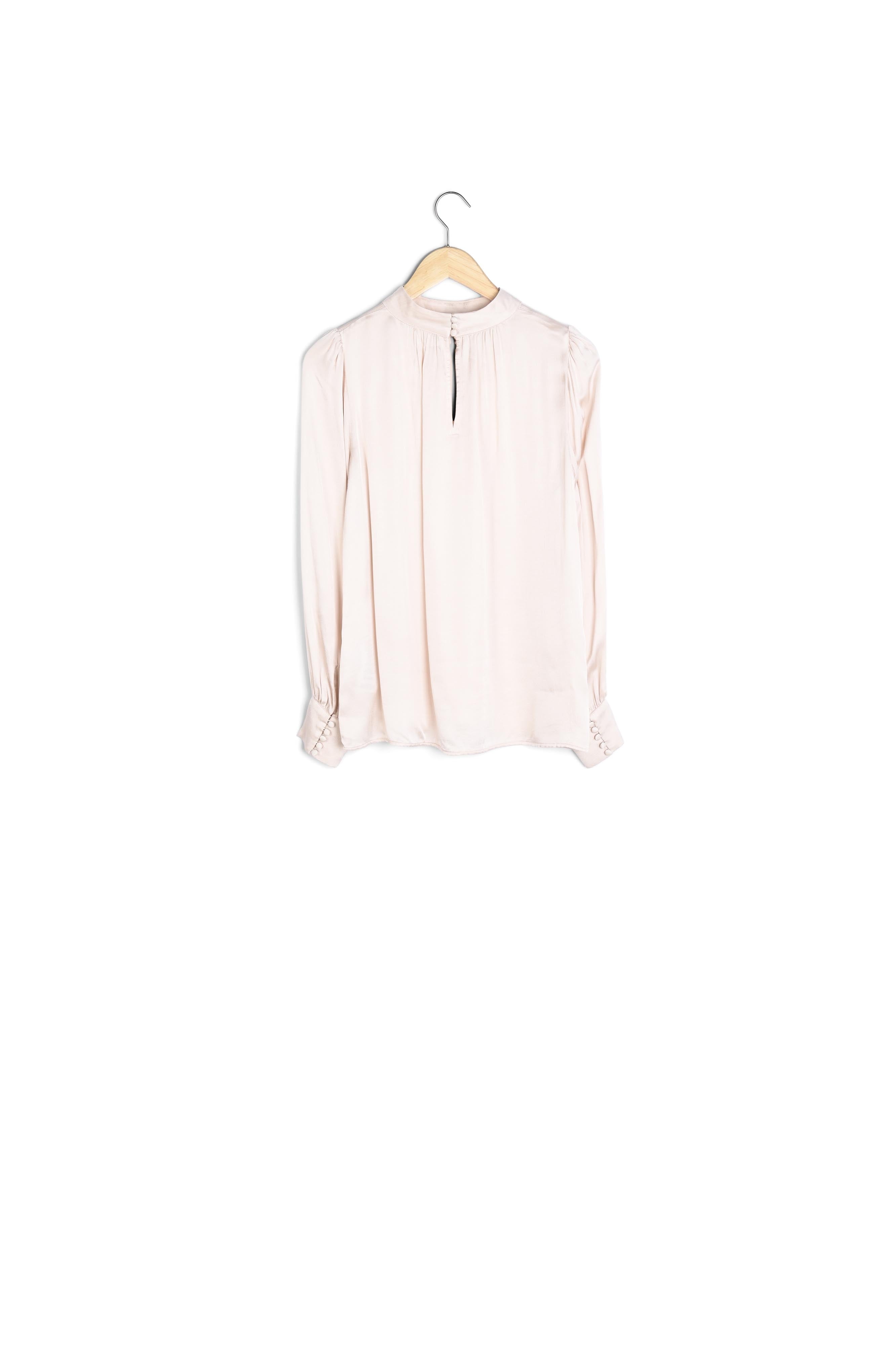 Blouse fluide satinée écrue Alicia Faume - seconde main