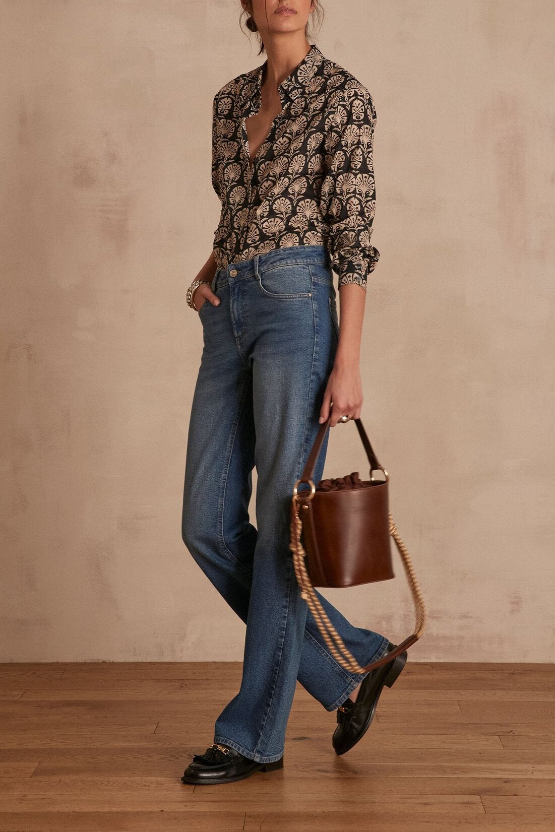 Jean large MOSS Faume - seconde main