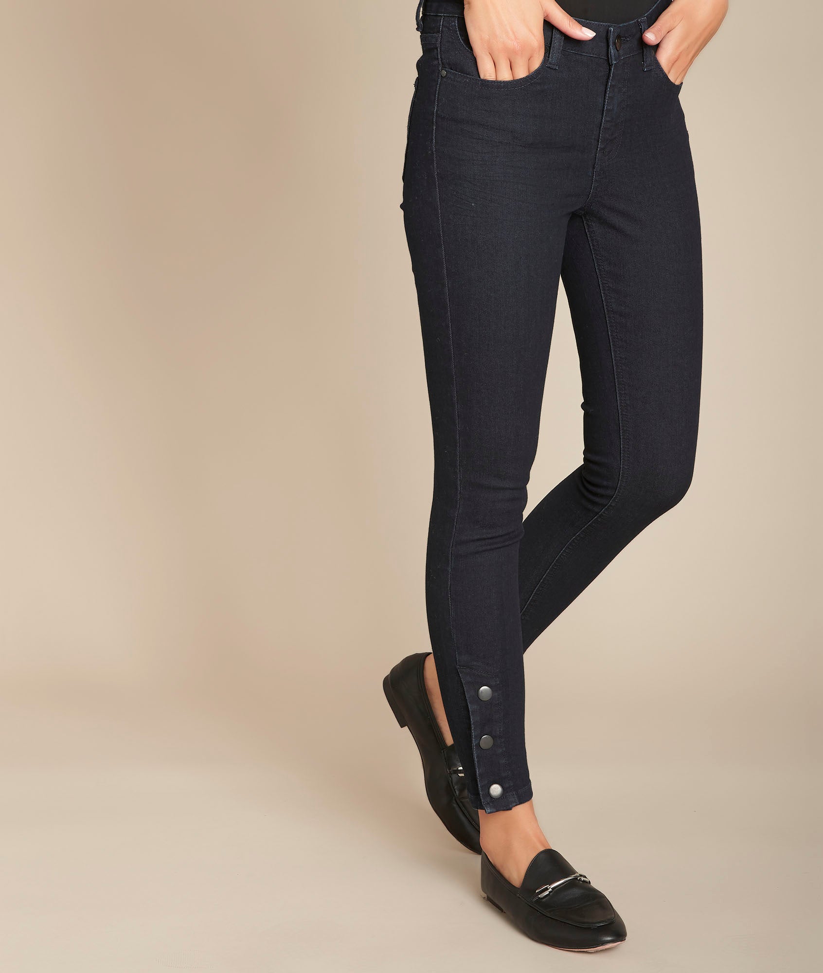 L'audacieux skinny : jean blue black Scoty Faume - seconde main