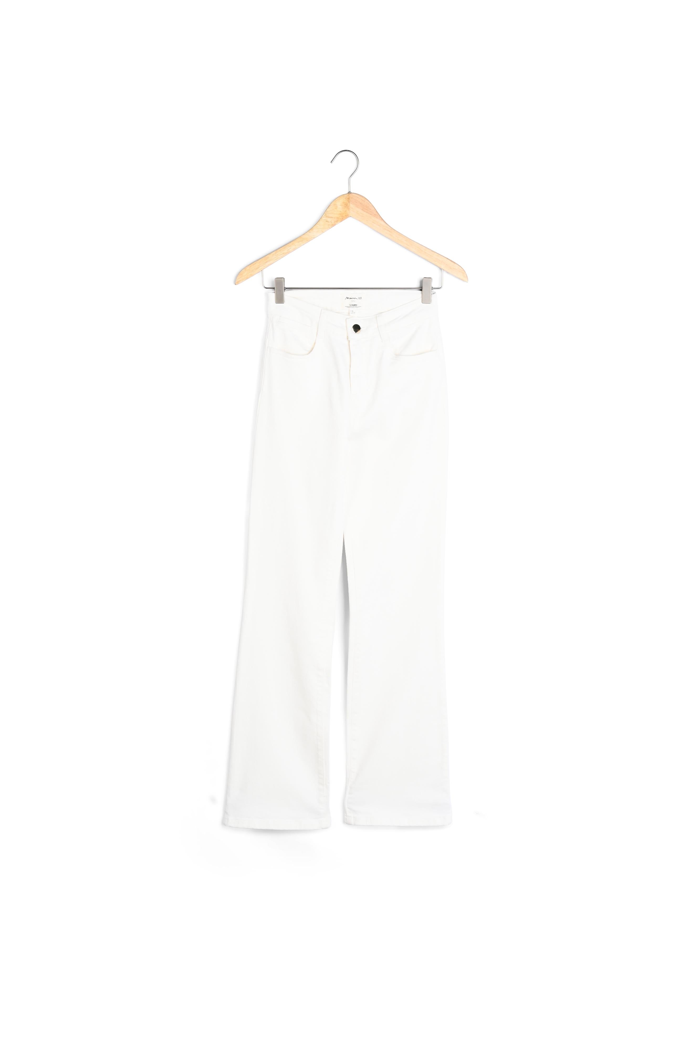 Jean flare en coton blanc Fidji Faume - seconde main