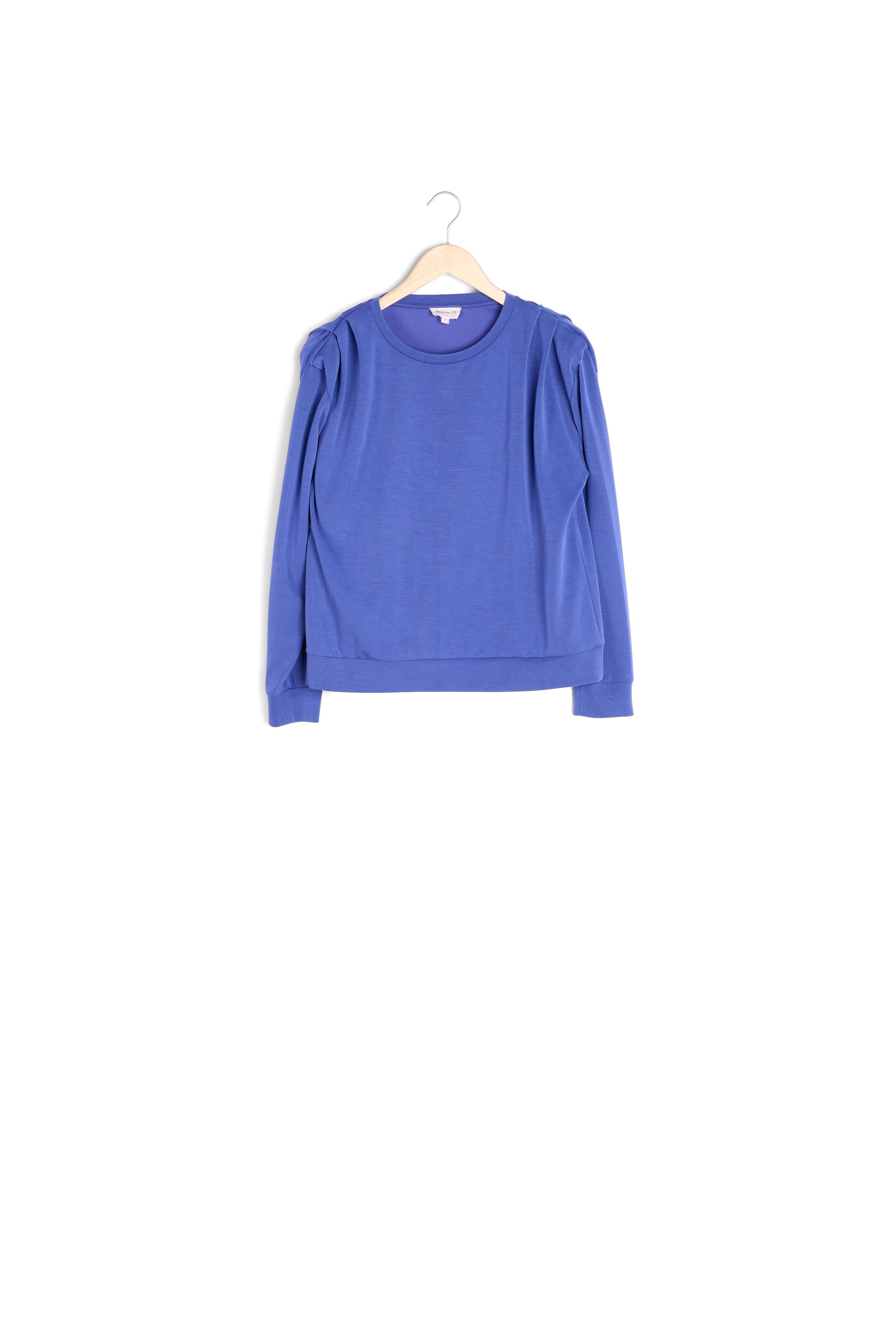 Sweat-shirt léger à épaulettes bleu électrique Ice Faume - seconde main