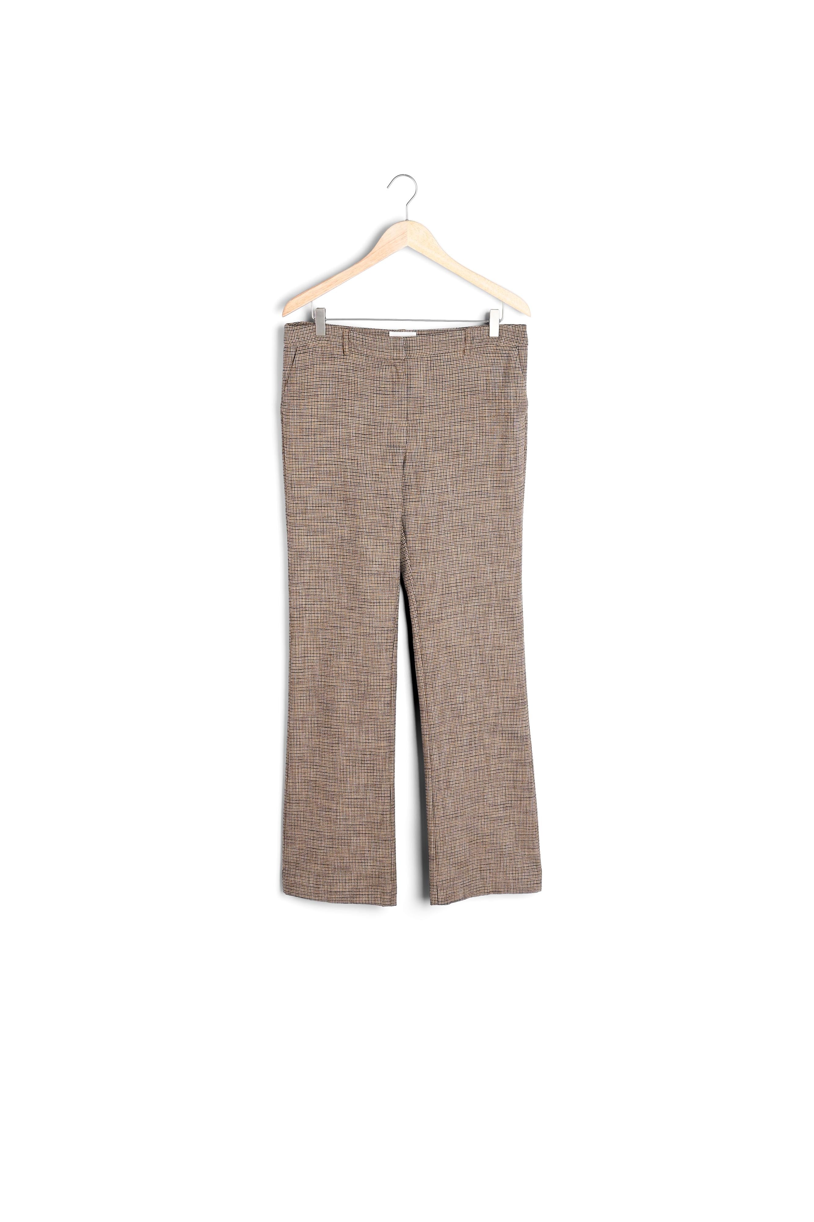 Pantalon de tailleur flare en prince de galles Fidji Faume - seconde main