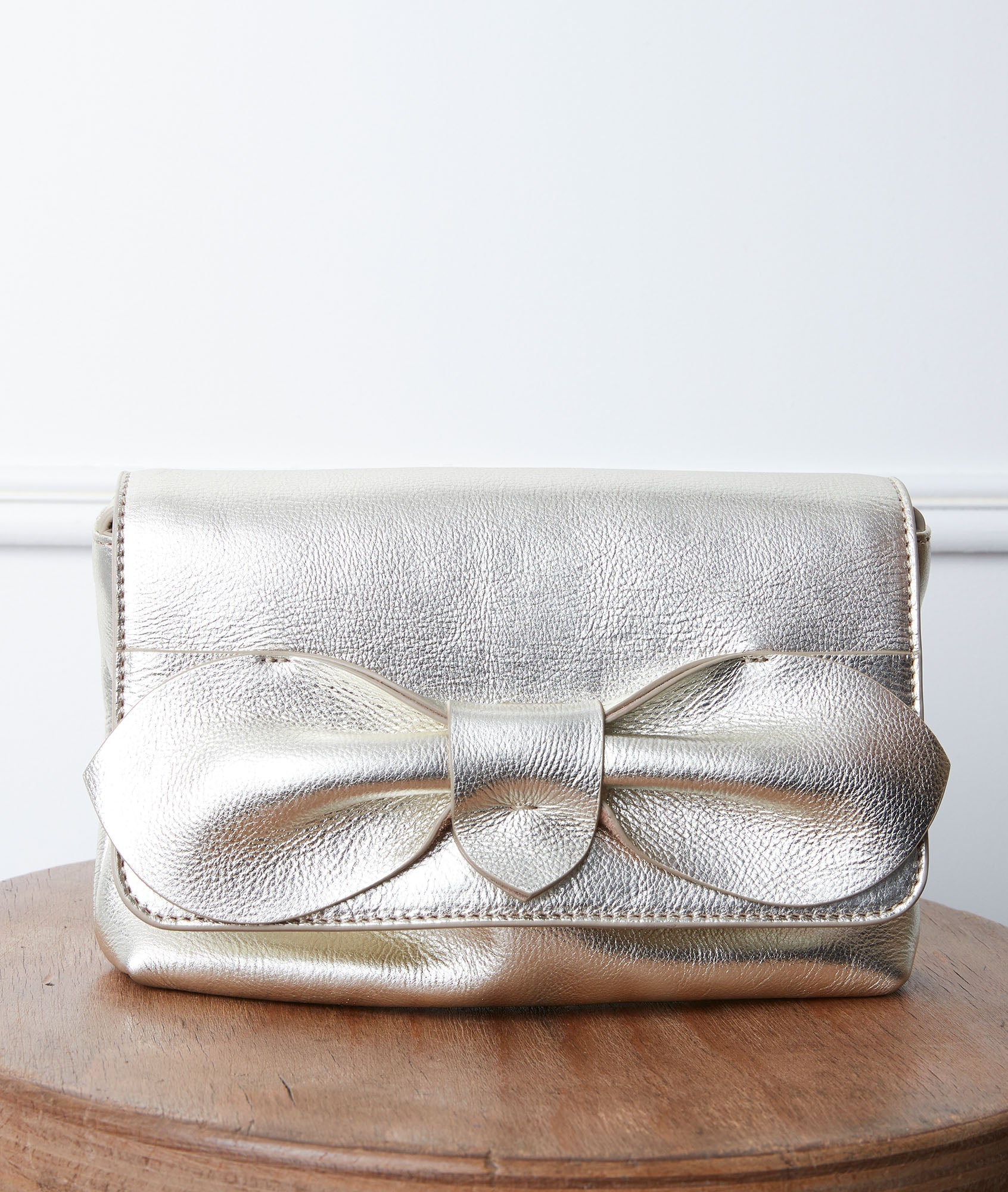 Sac en cuir doré Dolly Faume - seconde main