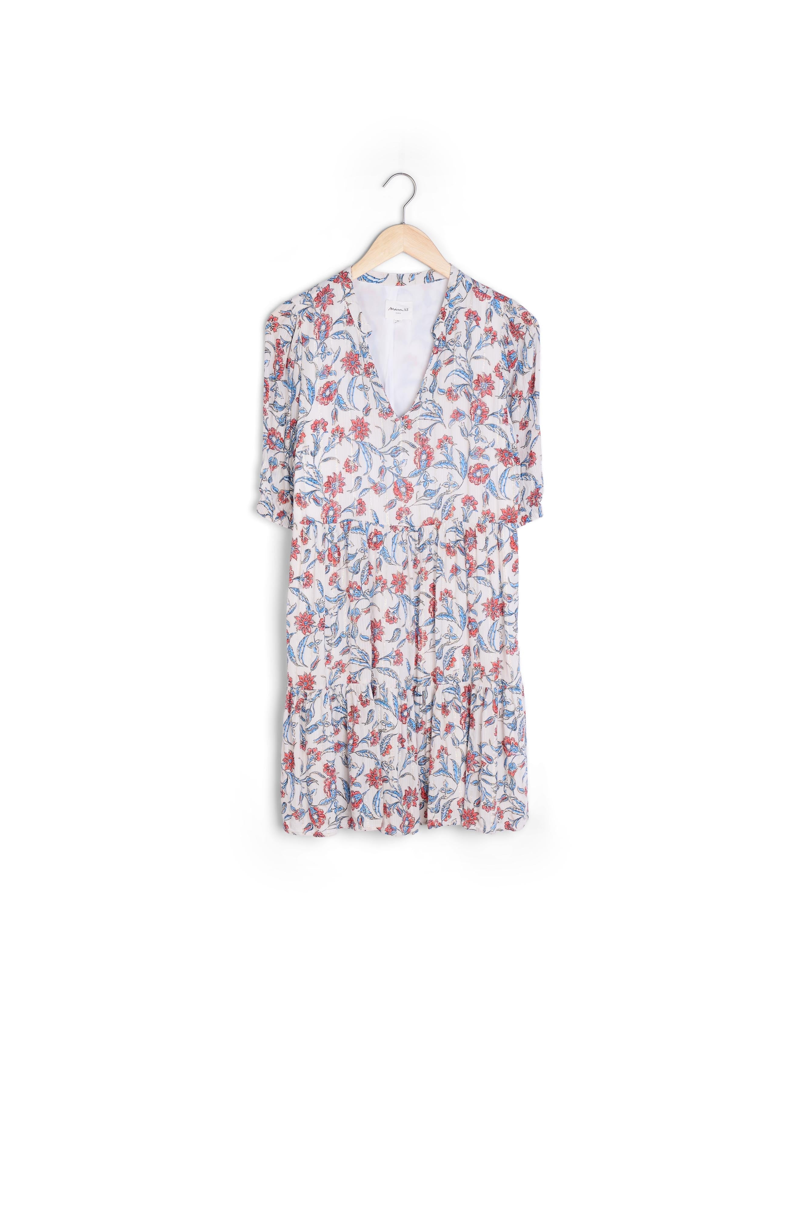 Robe imprimée écru Madeleine Faume - seconde main