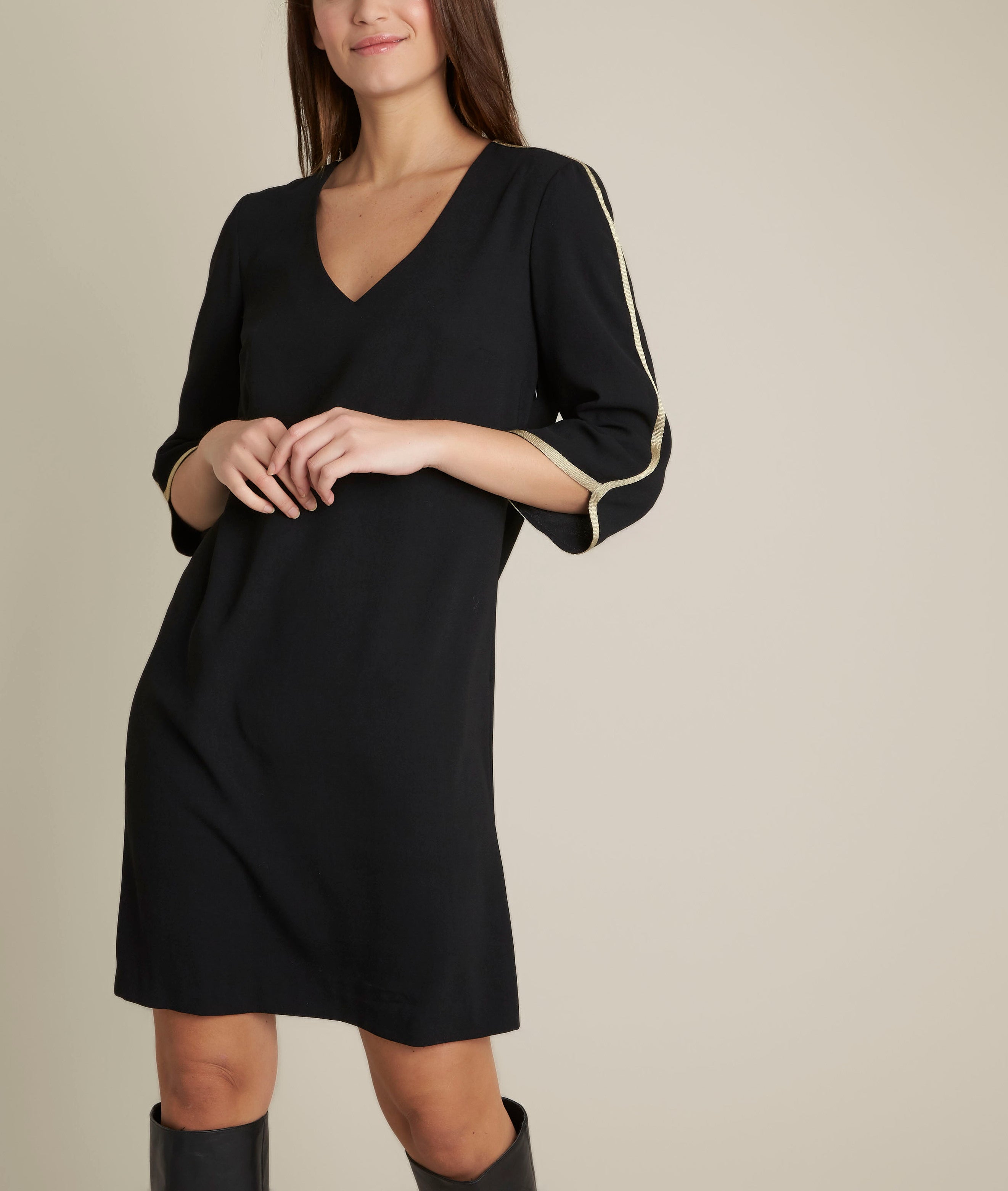 Robe en crèpe droite Clémentine Faume - seconde main