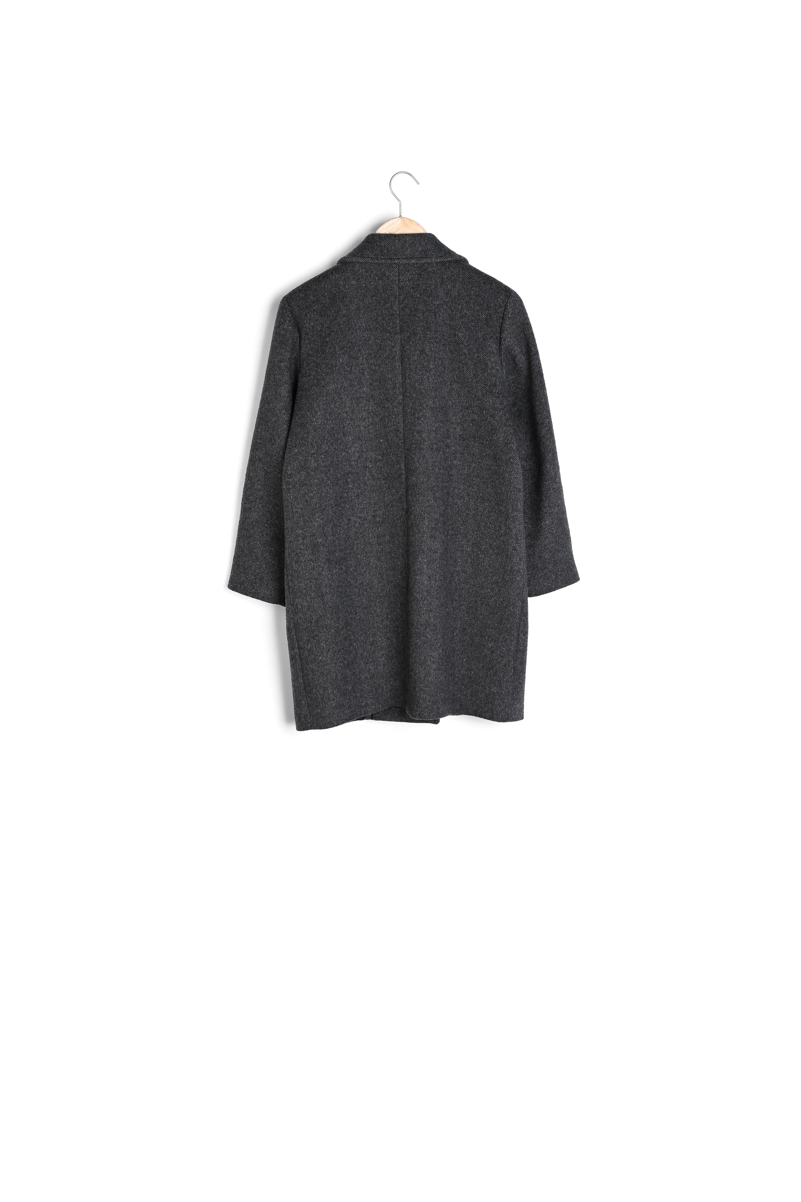 Manteau en fibres responsables gris Marcel Faume - seconde main