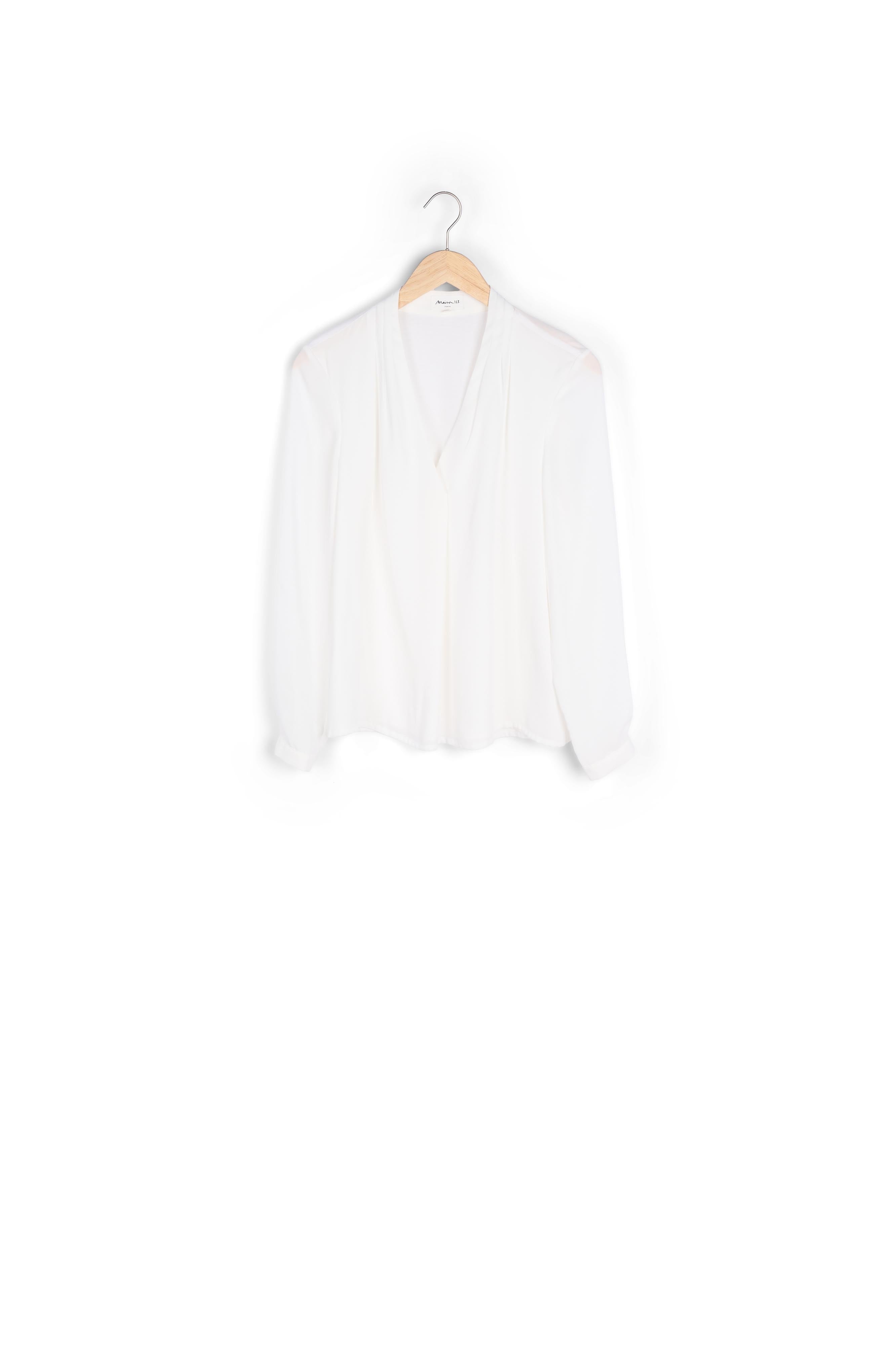 Blouse écrue bi-matière Davina Faume - seconde main