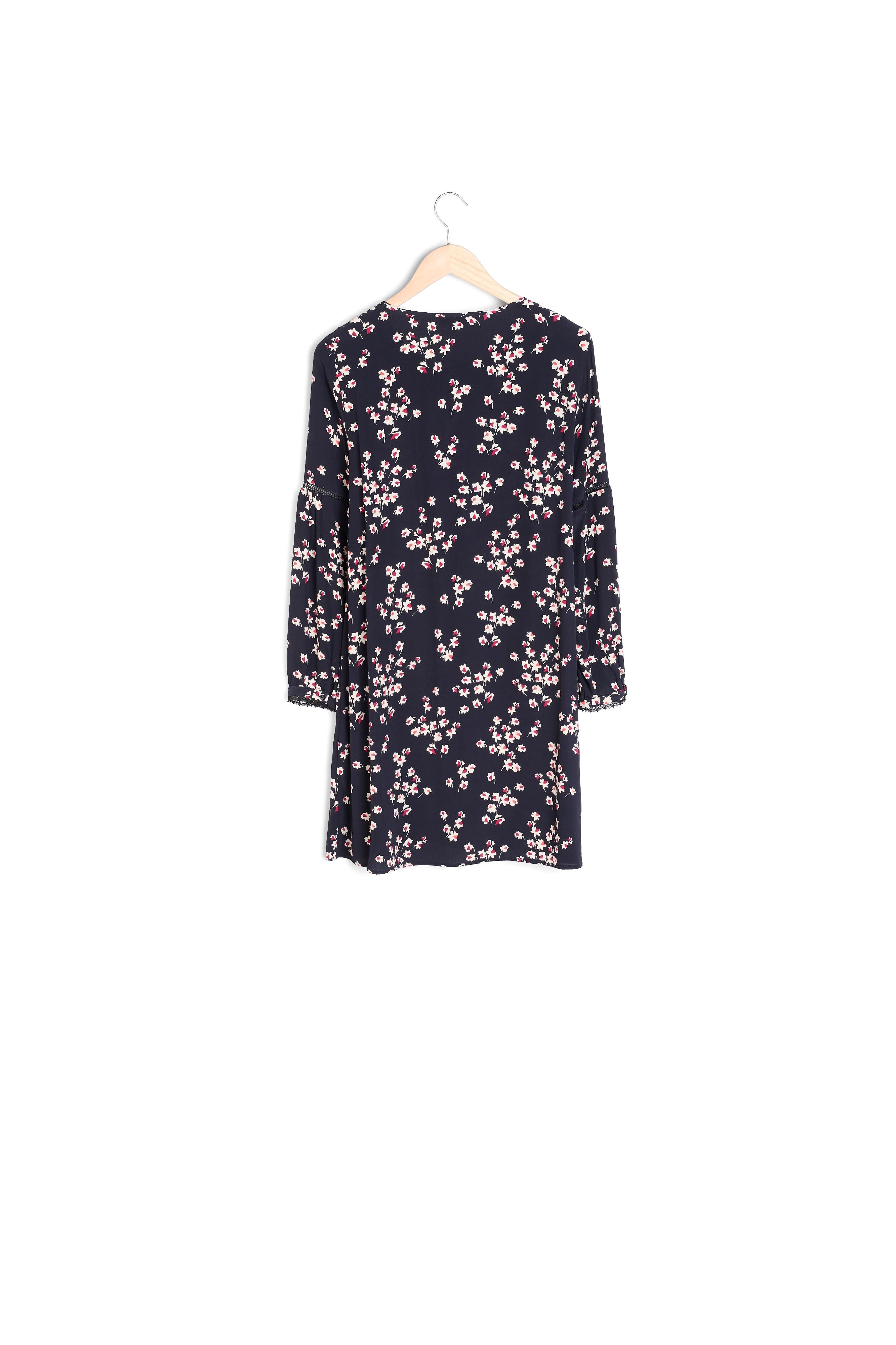 Robe noire imprimé fleuri Lava Faume - seconde main