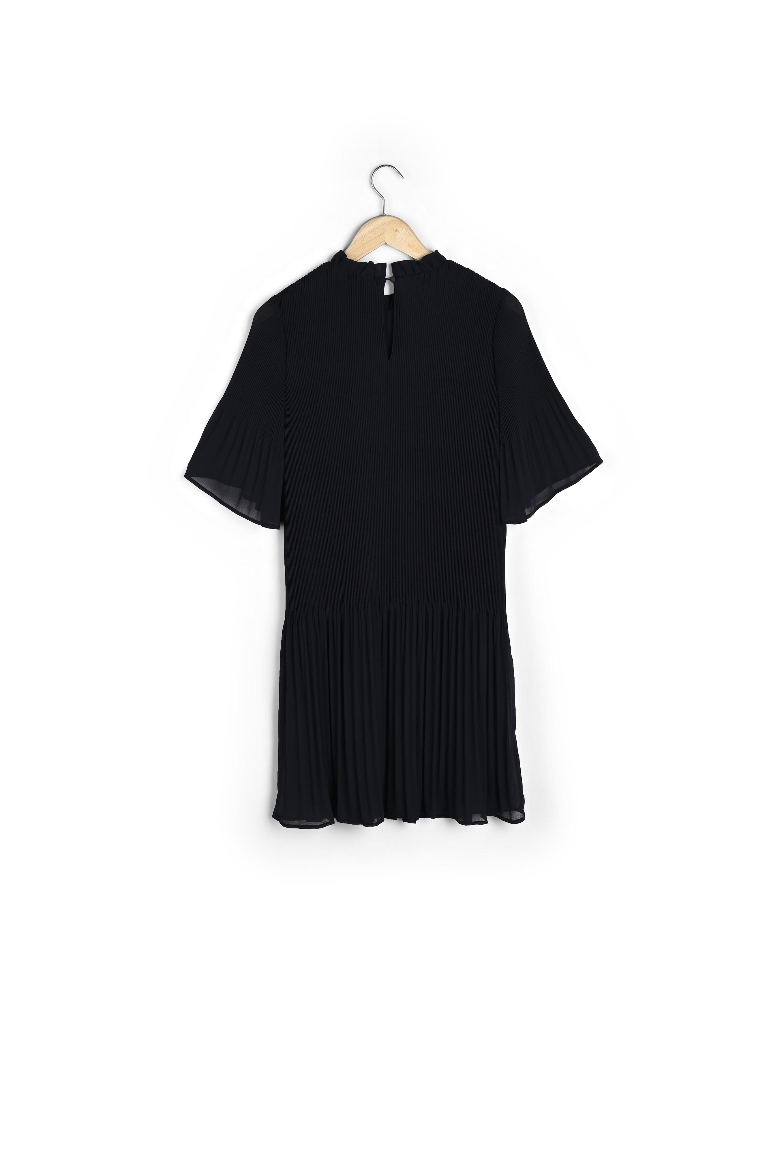 Robe courte plissée marine Oiseau Faume - seconde main