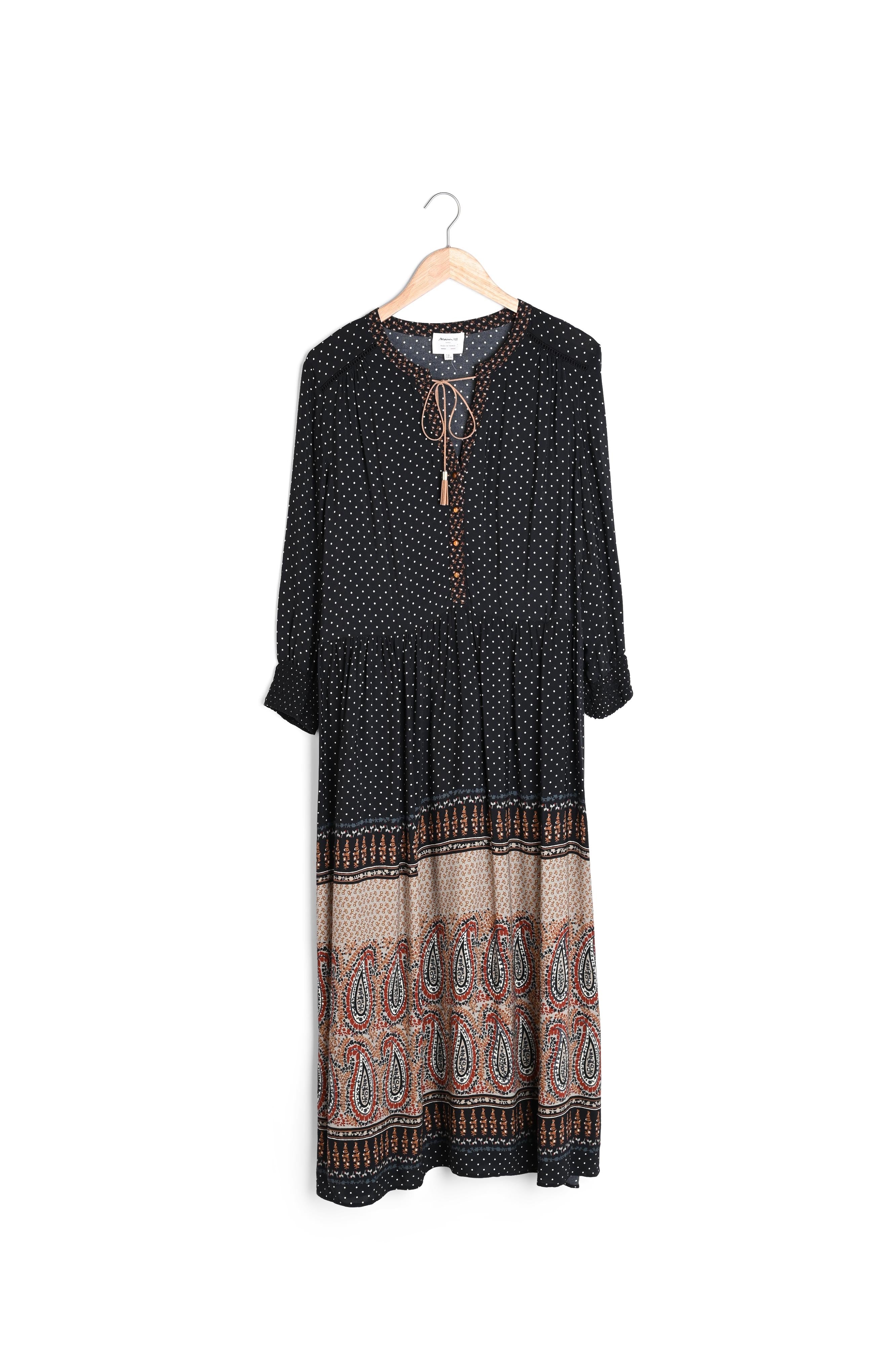 Robe longue imprimé cachemire Illiade Faume - seconde main