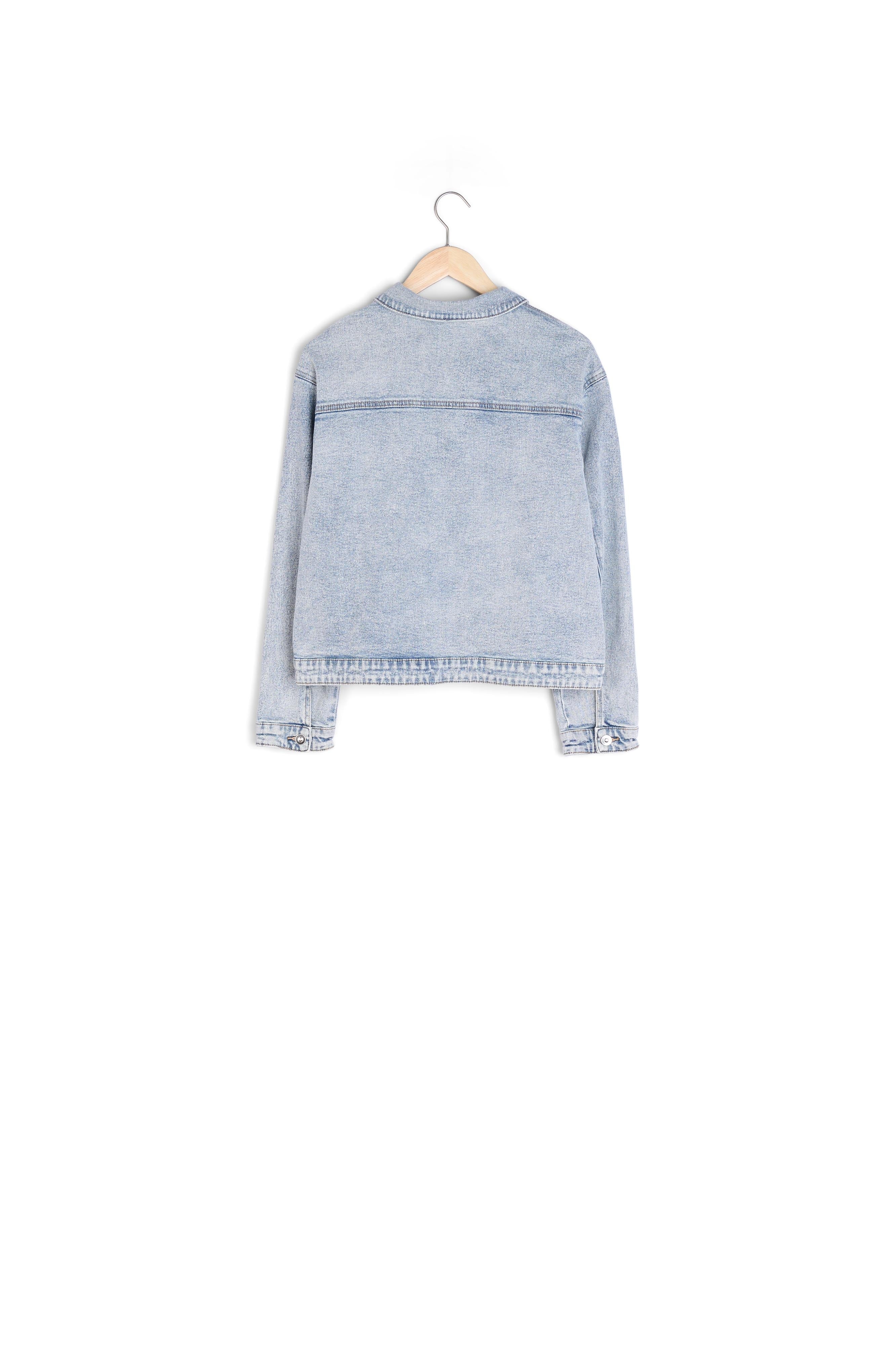 Blouson en denim bleu ultra-délavé Aaron Faume - seconde main