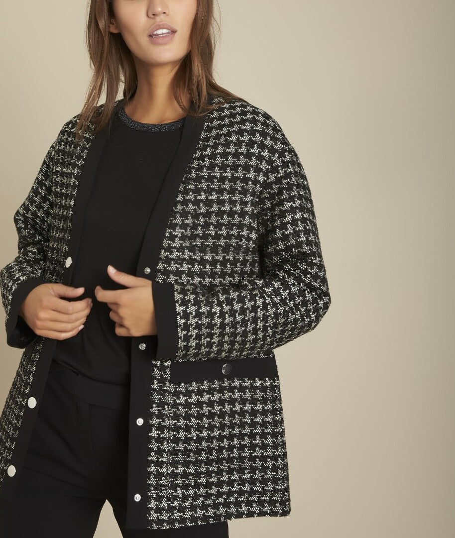 Veste en maille jacquard Blaire Faume - seconde main