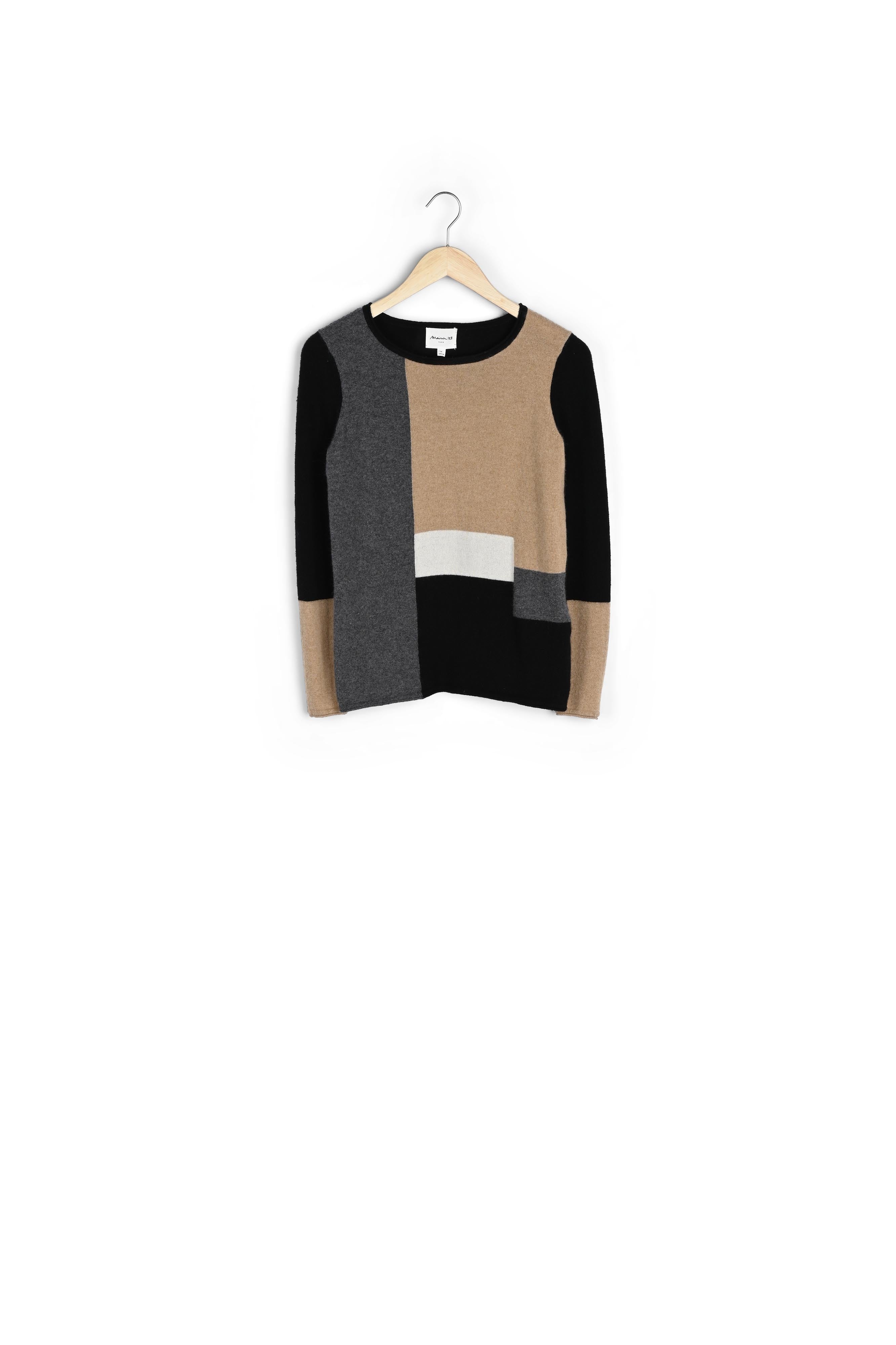 Pull cachemire colorblock Freeze Faume - seconde main