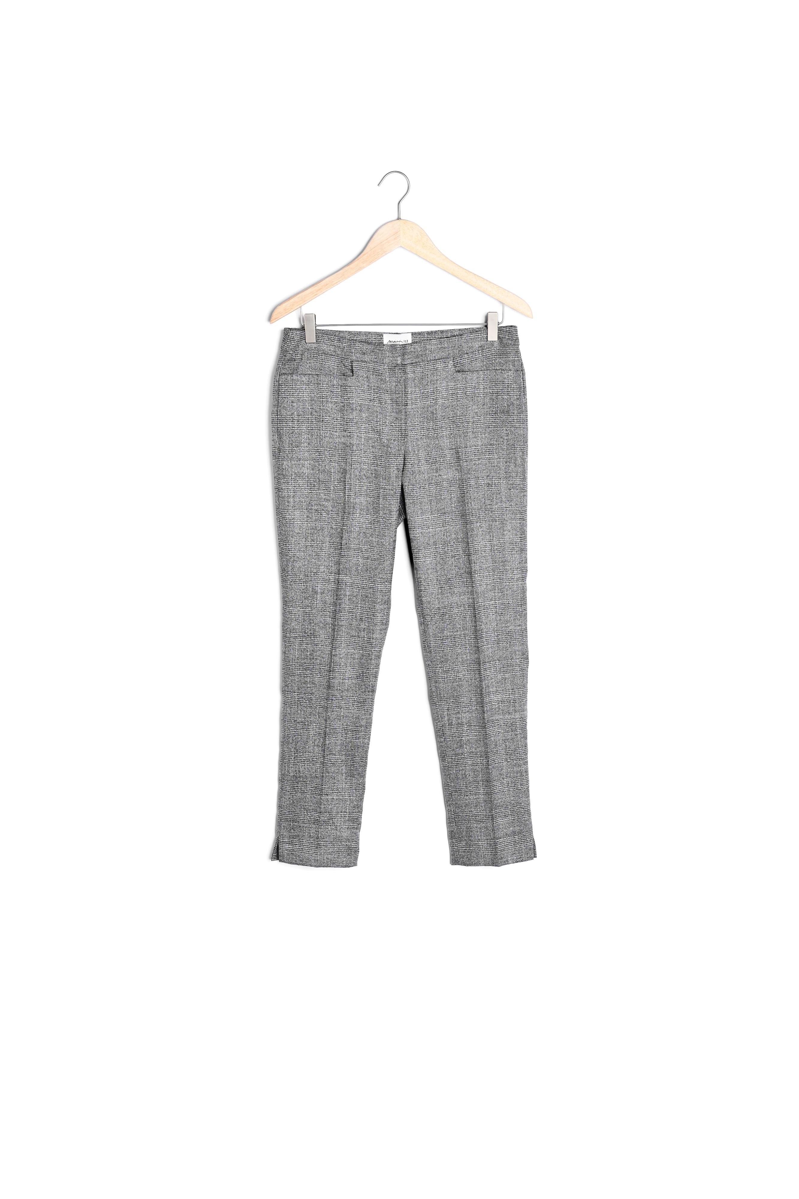 Pantalon cigarette à carreaux Valero Faume - seconde main