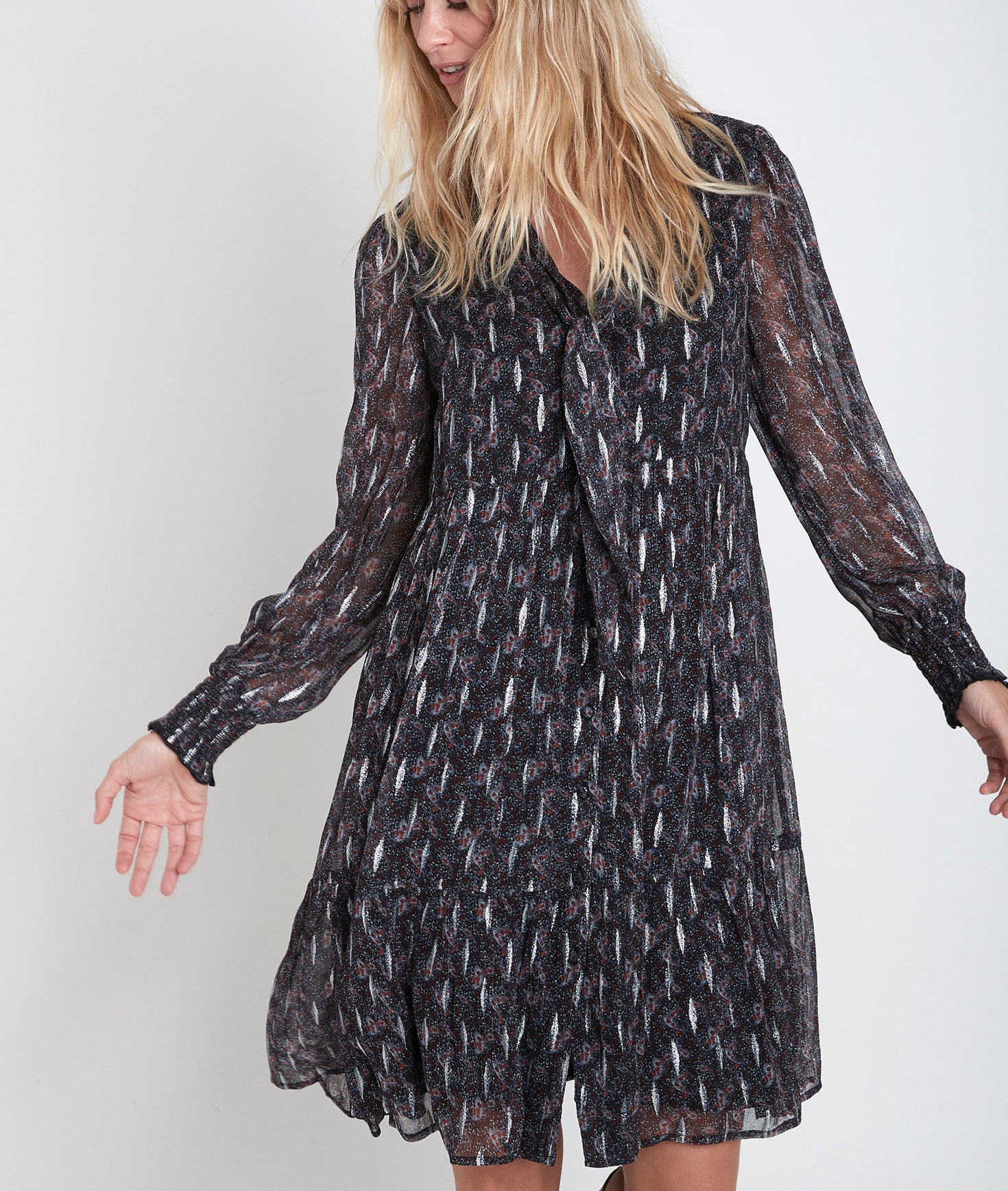 Robe impriméelavallière Nikki Faume - seconde main