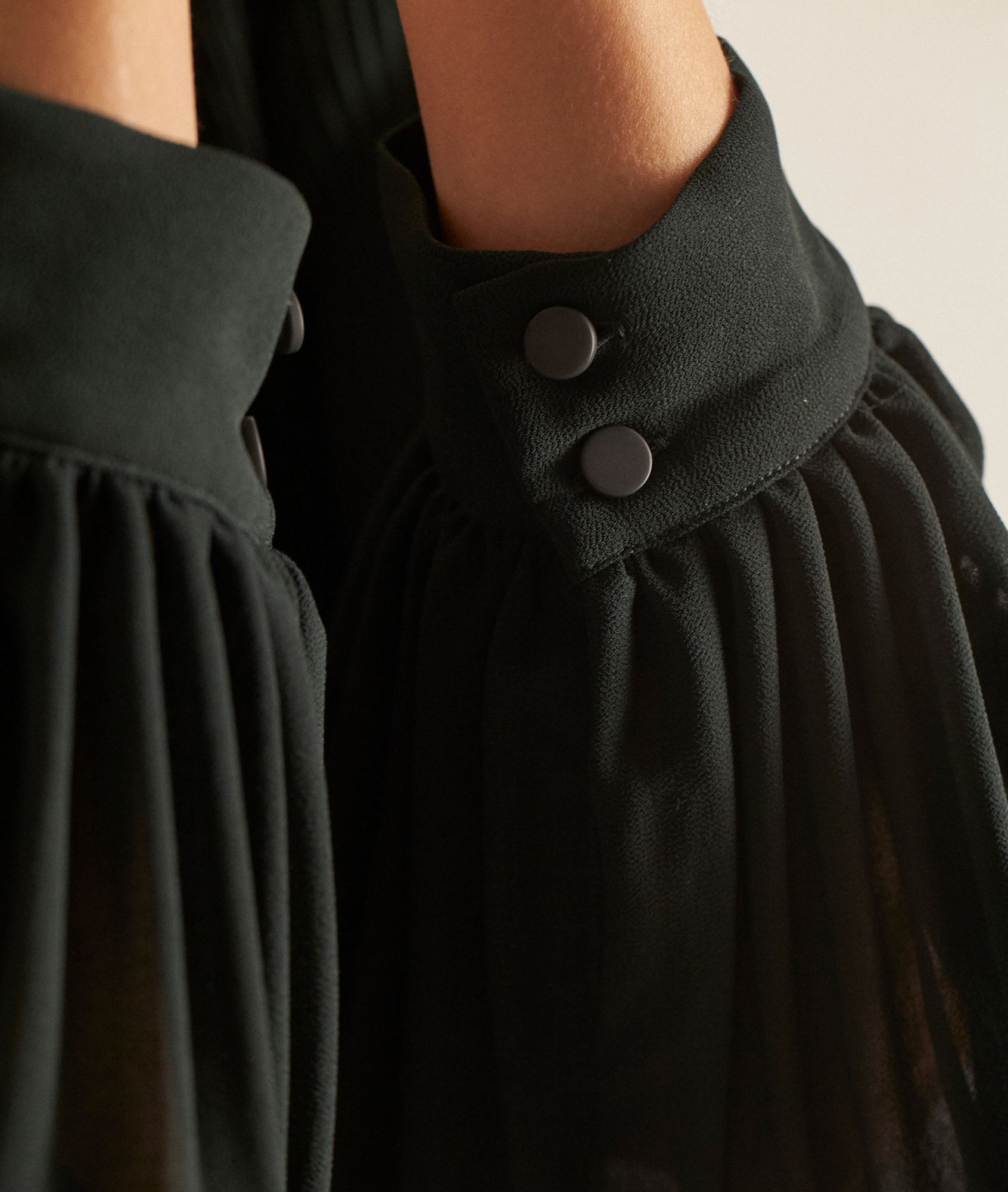 Robe courte plissée vert sapin Sylena Faume - seconde main