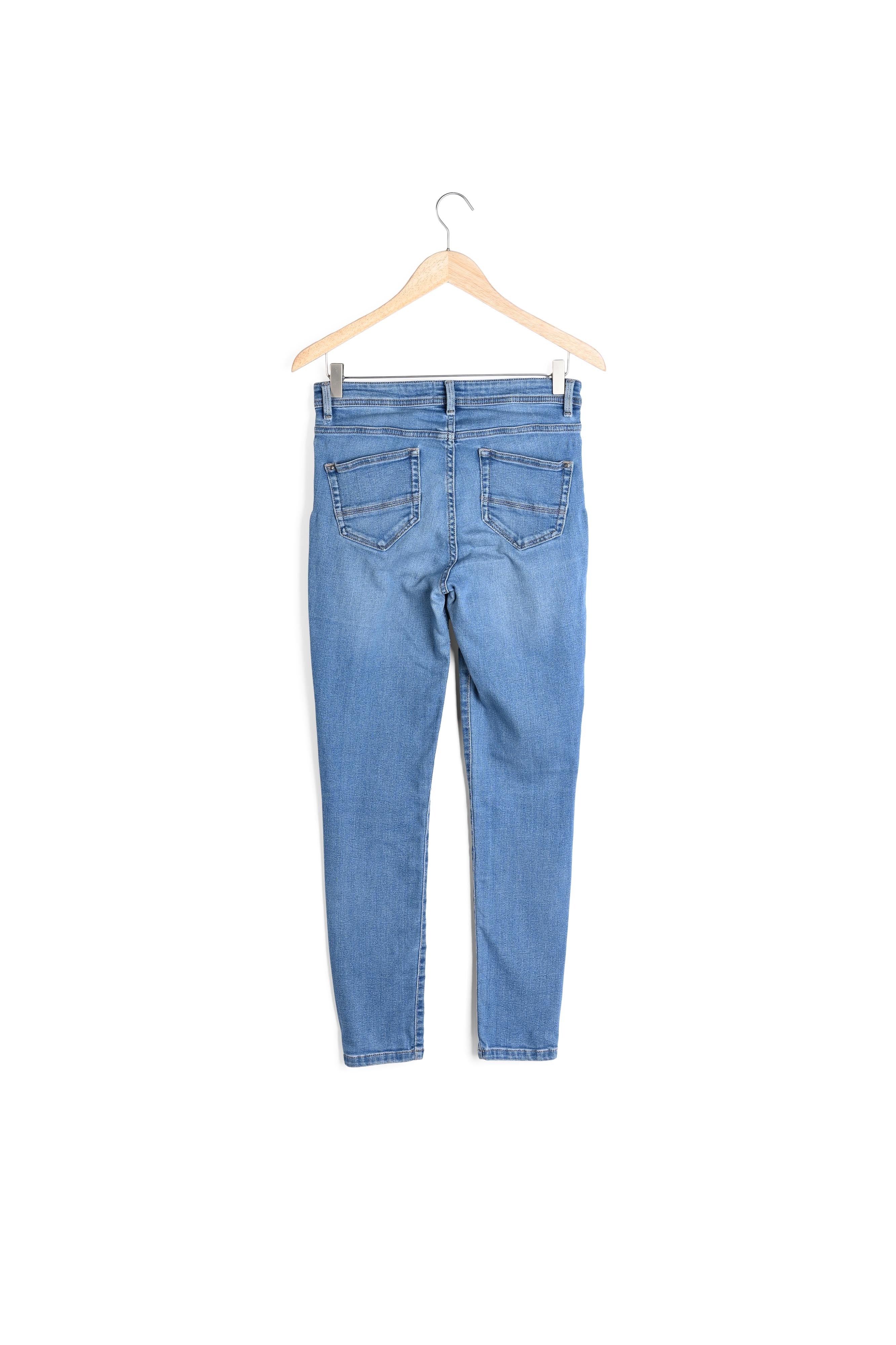 Jean slim en coton bio et recyclé stone used Sultan Faume - seconde main