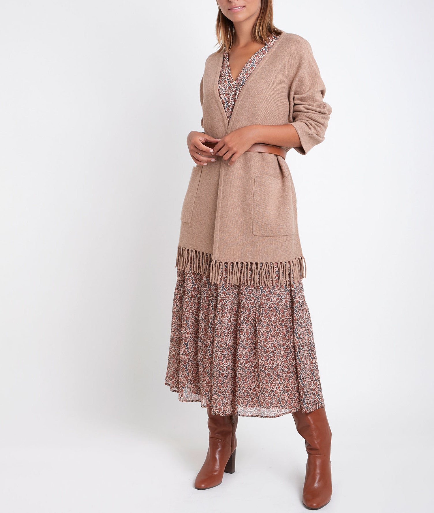 Veste en polyester recyclé Roxie Faume - seconde main