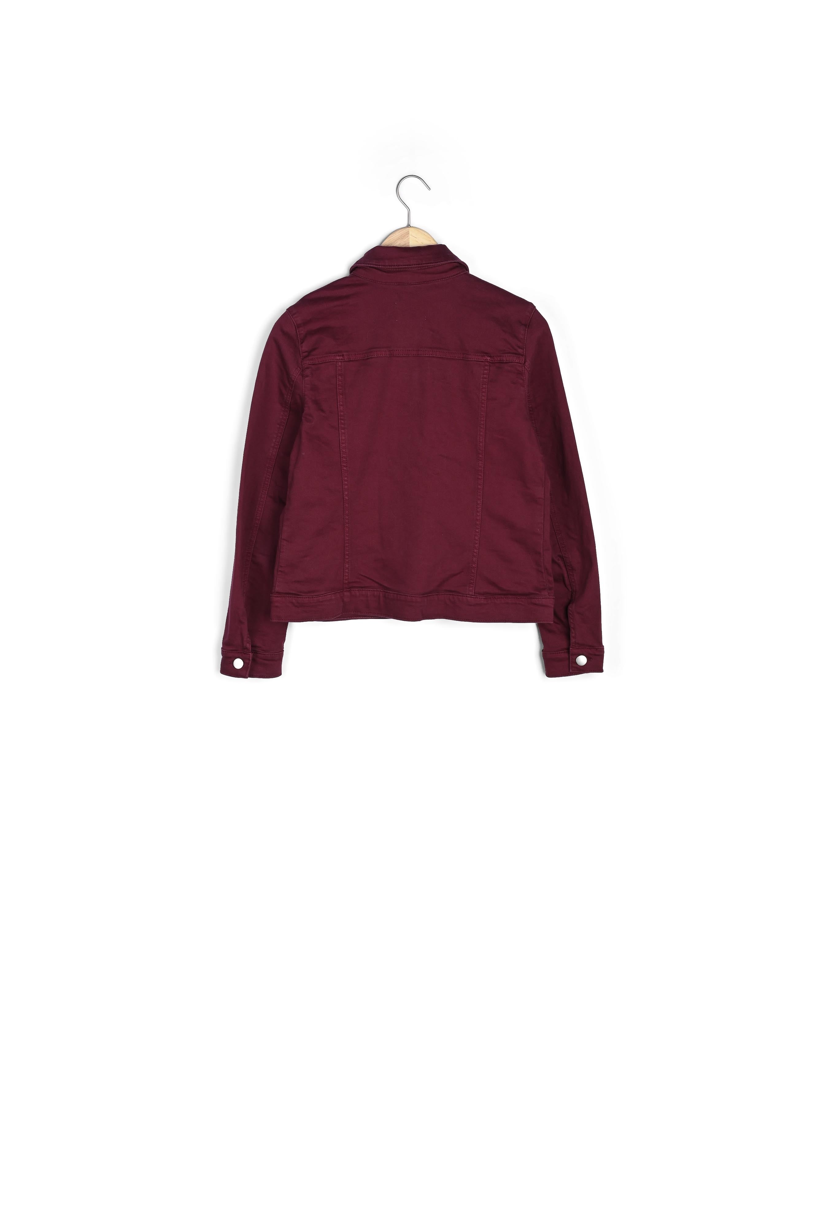 Veste en jean merlot Clem Faume - seconde main