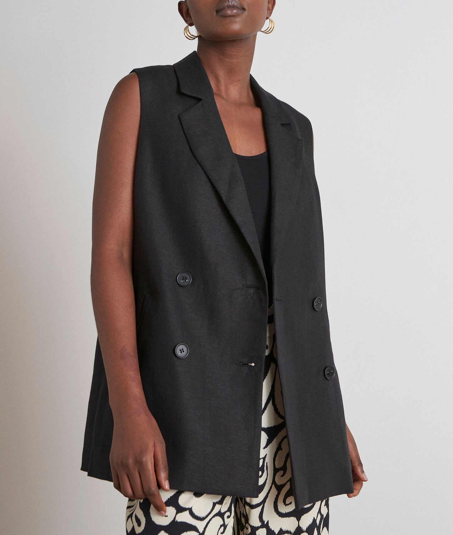 Veste de tailleur sans manches Dava Faume - seconde main