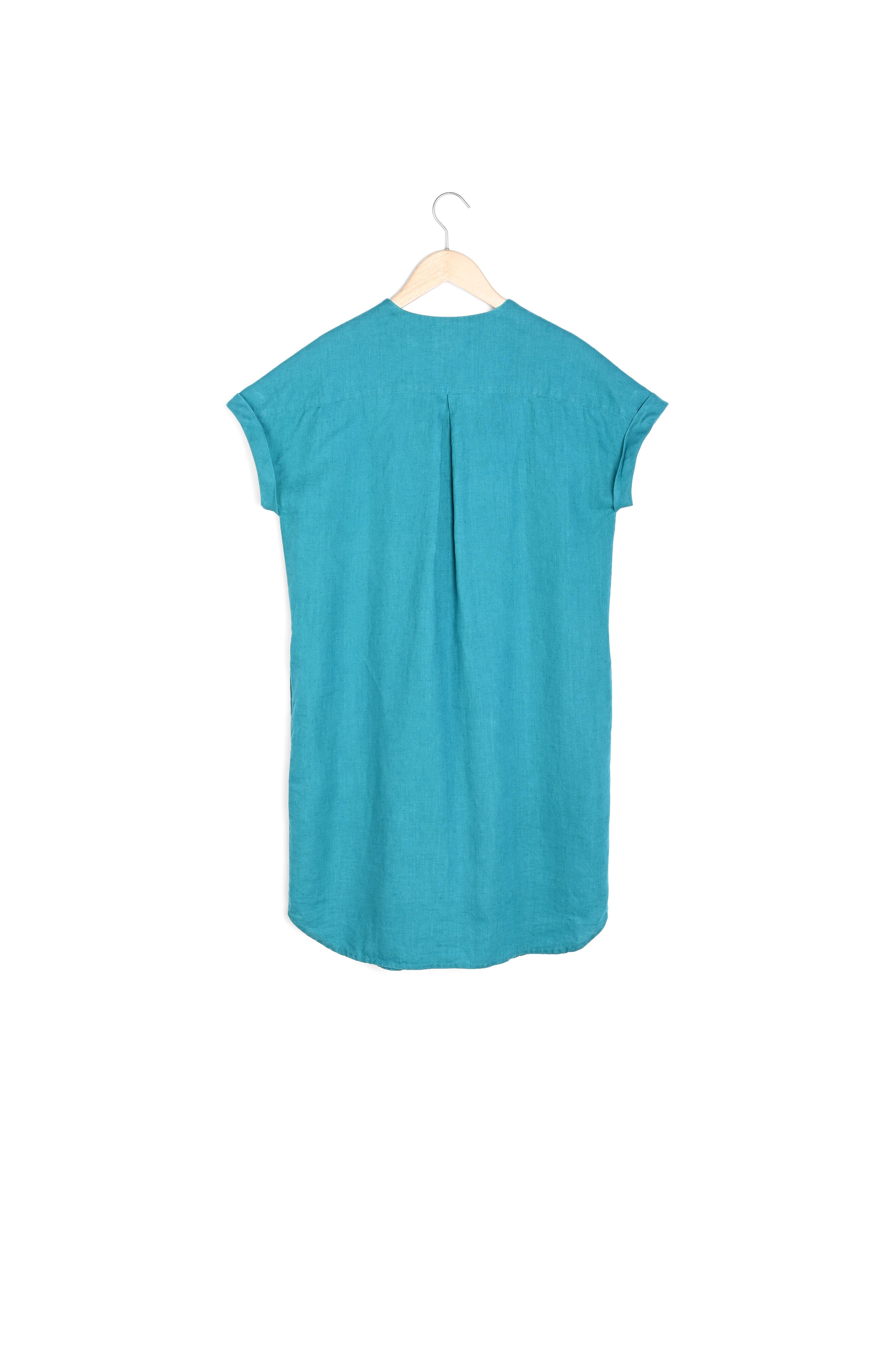 Robe en lin verte Christina Faume - seconde main