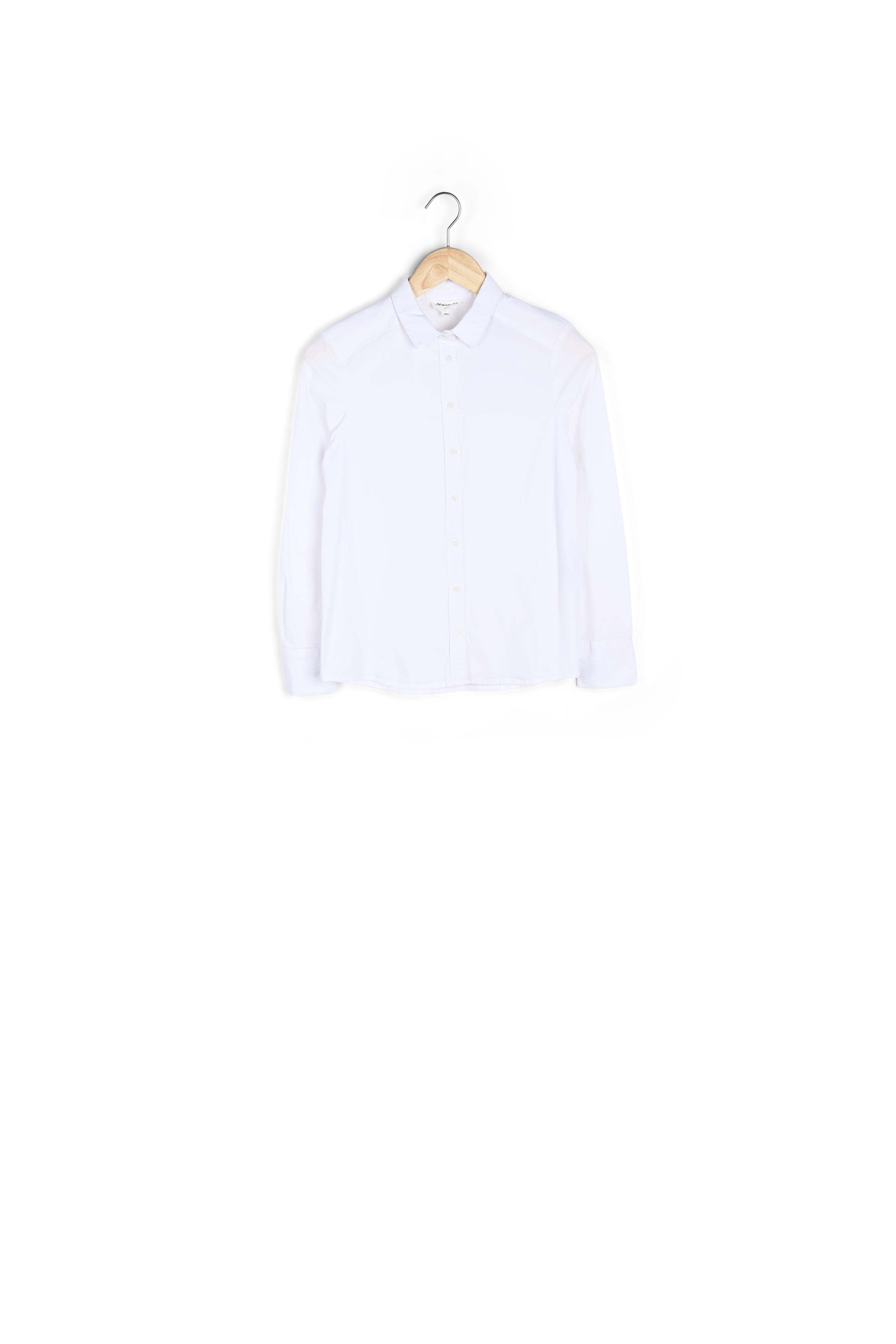 Chemise en popeline de coton blanche Jessy Faume - seconde main