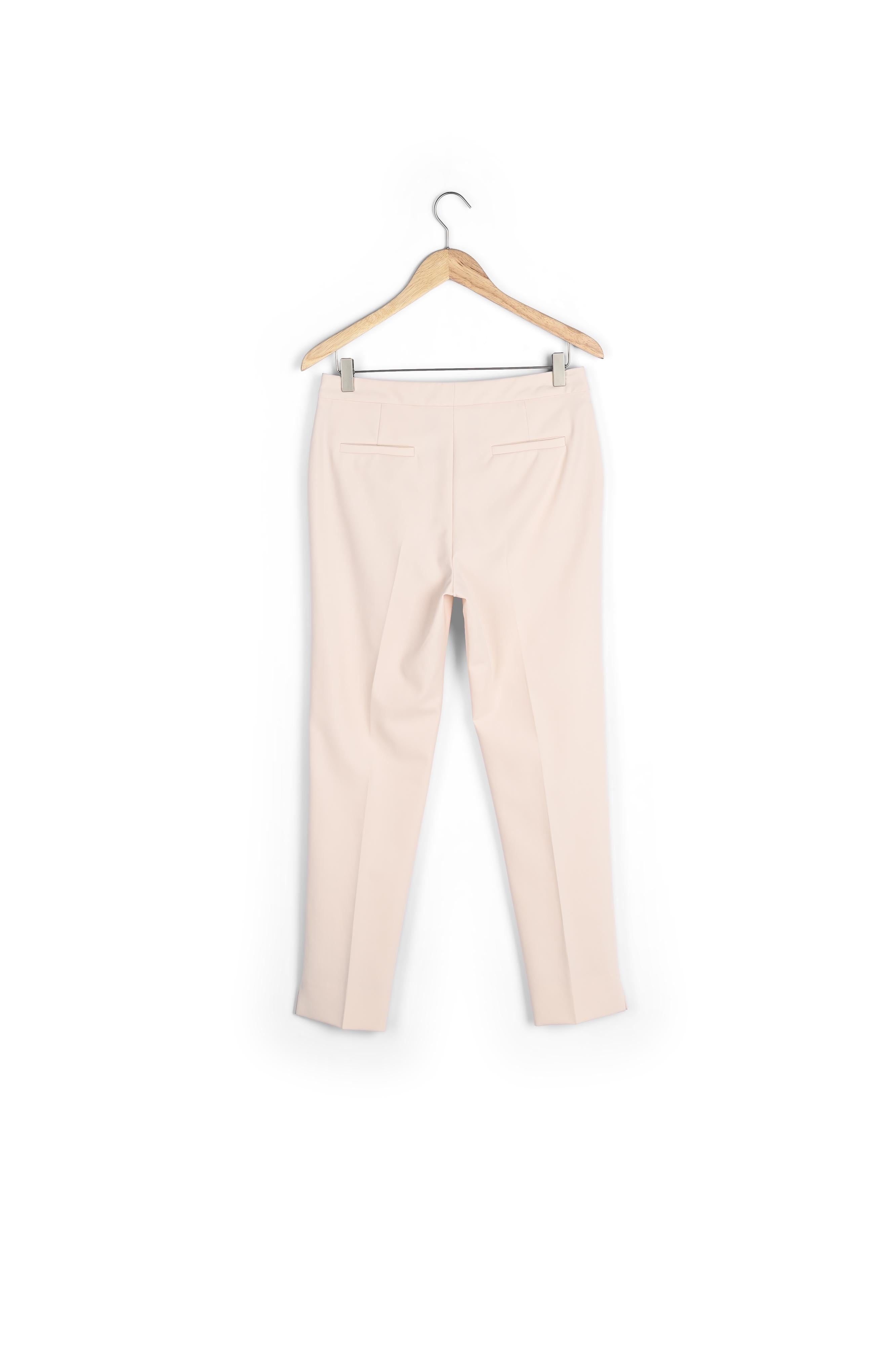 Pantalon poudre cigarette en microfibre Lara Faume - seconde main