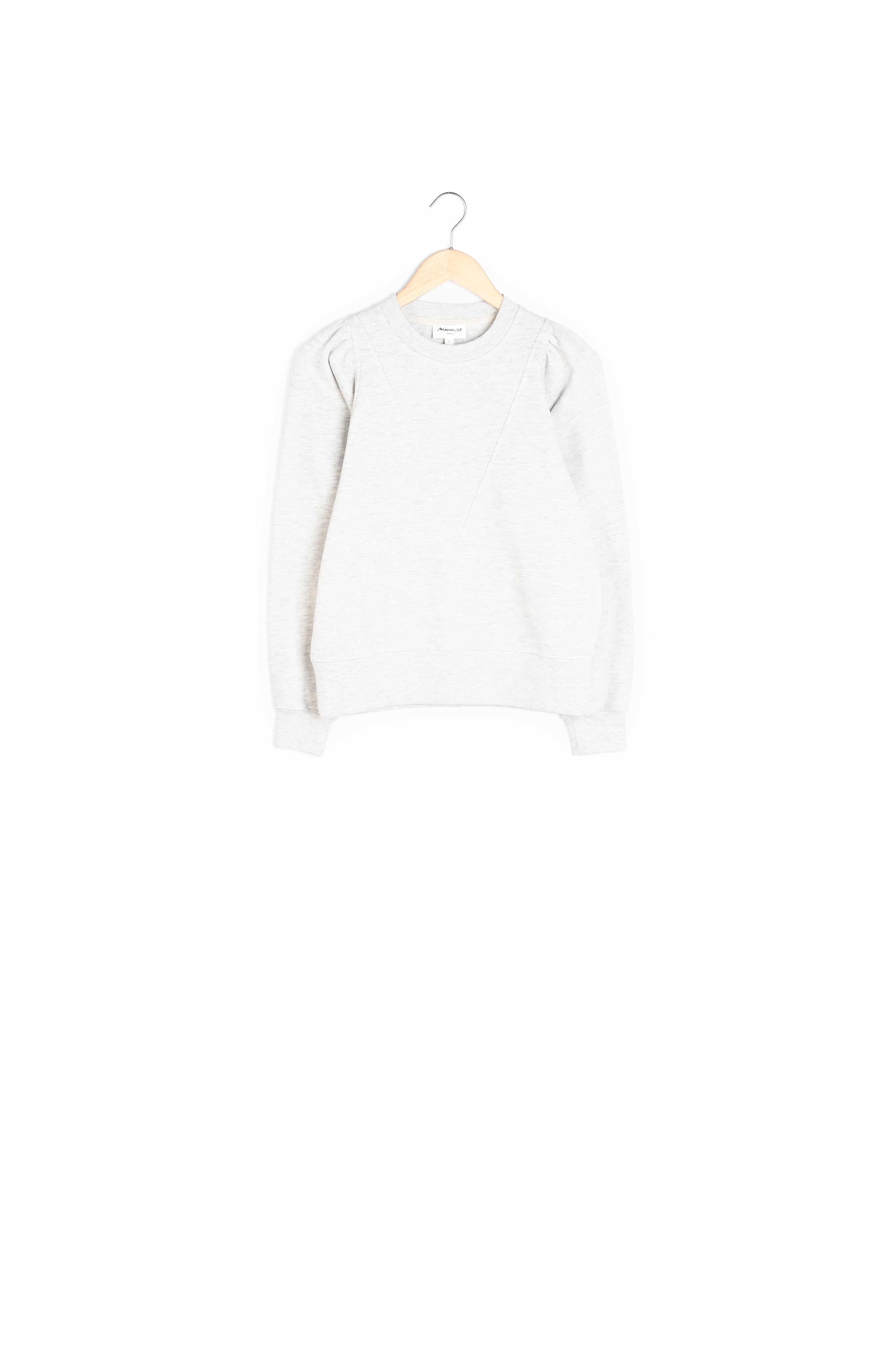 Sweat structuré en coton gris Emir Faume - seconde main