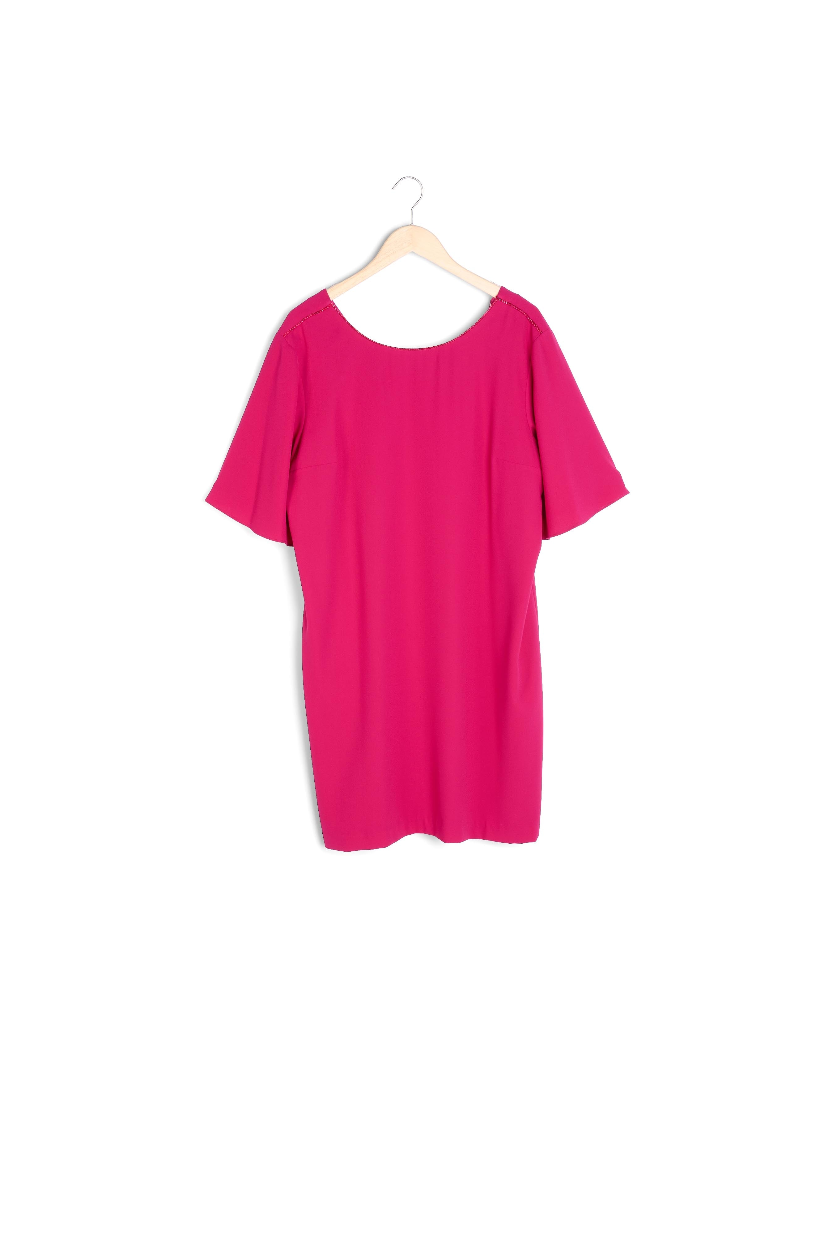 Robe vermillon droite Celia Faume - seconde main